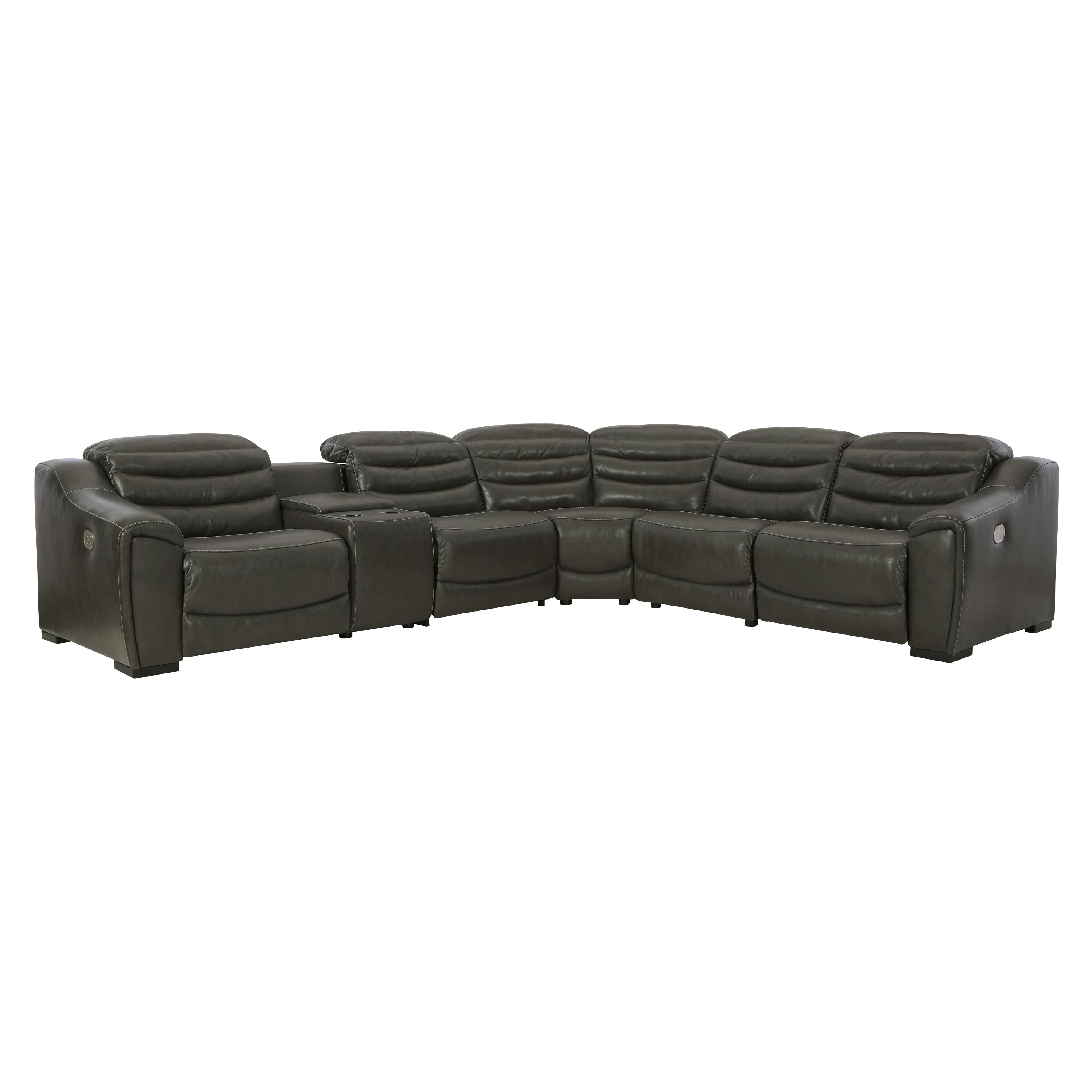 Signature Design by Ashley Center Line U63404S4 6 pc Power Reclining Sectional - Image 1