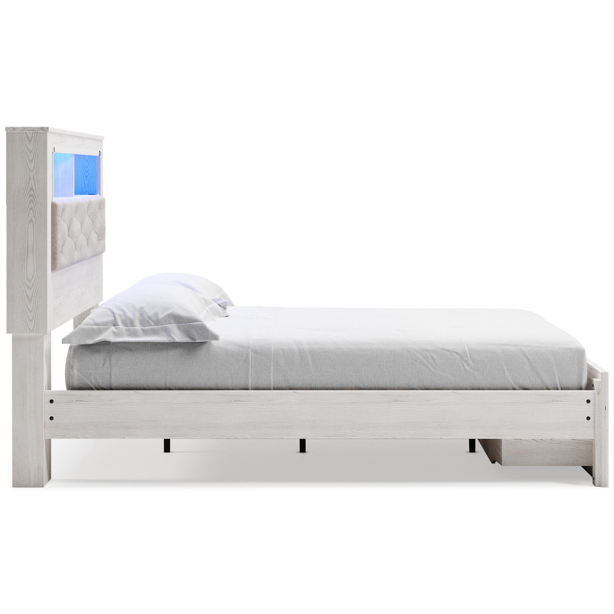 Signature Design by Ashley Altyra B2640B19 Queen Upholstered Bookcase Bed with Storage - Image 3