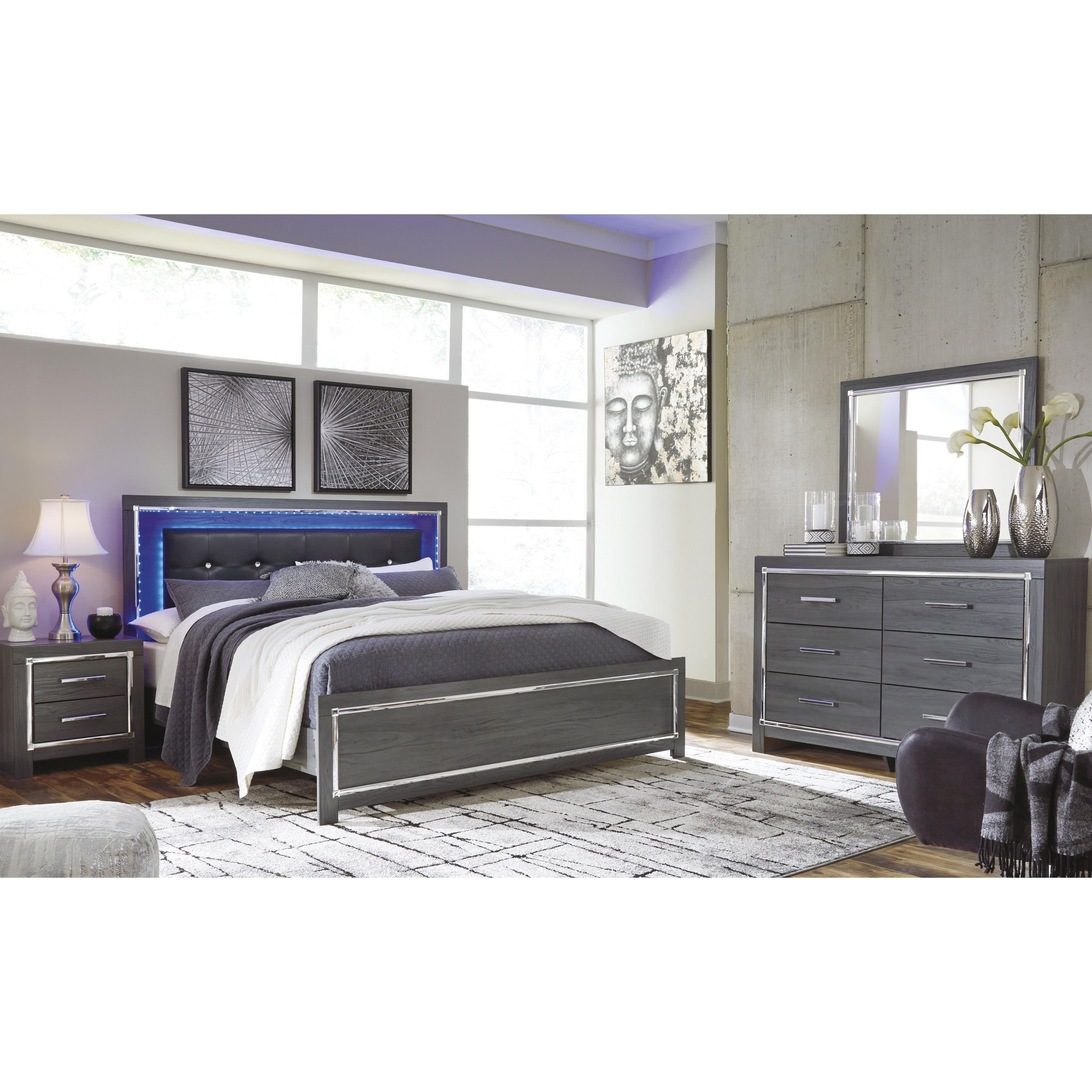 Signature Design by Ashley Lodanna B214B15 King Panel Bed - Image 3