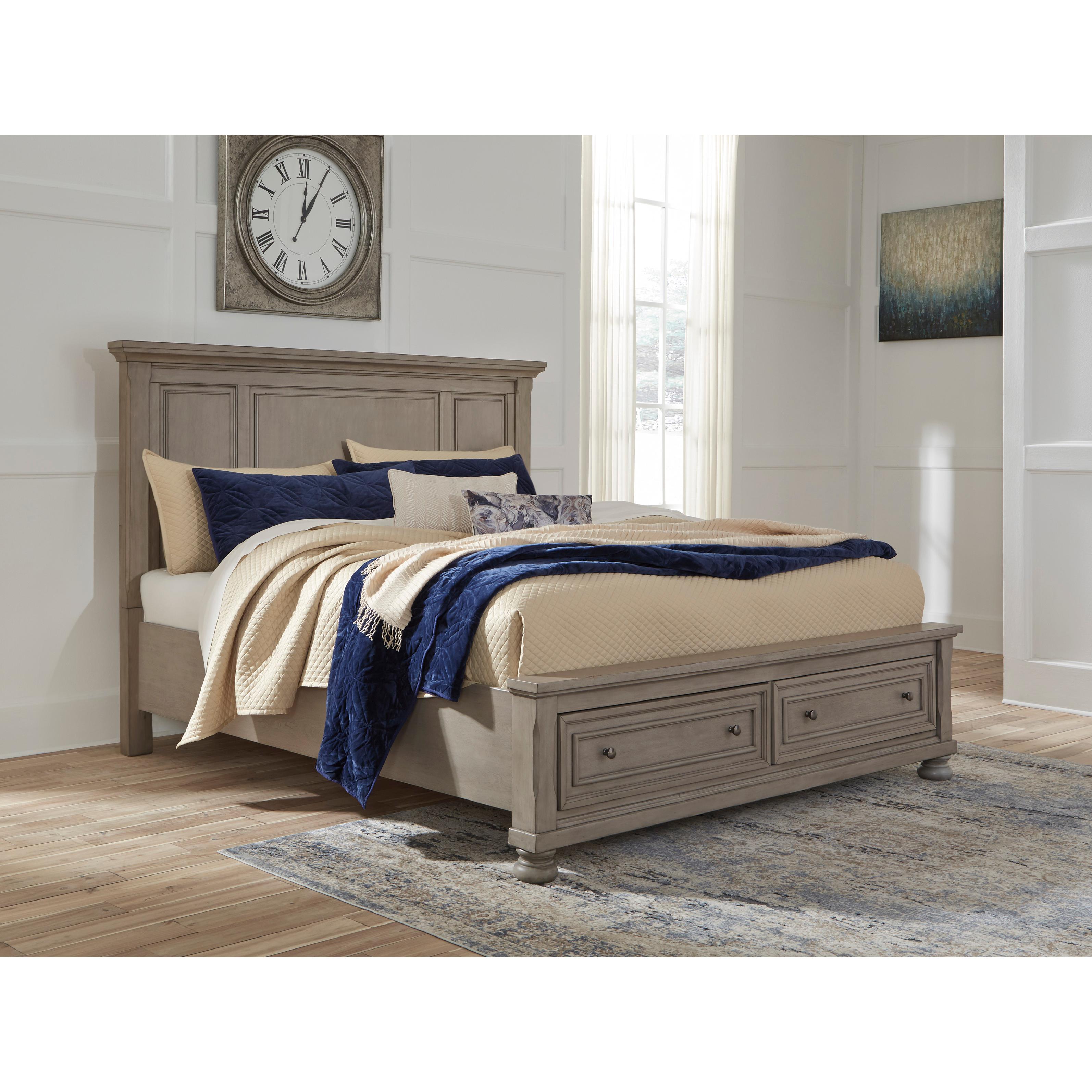 Signature Design by Ashley Lettner B733B33 King Panel Storage Bed - Image 2