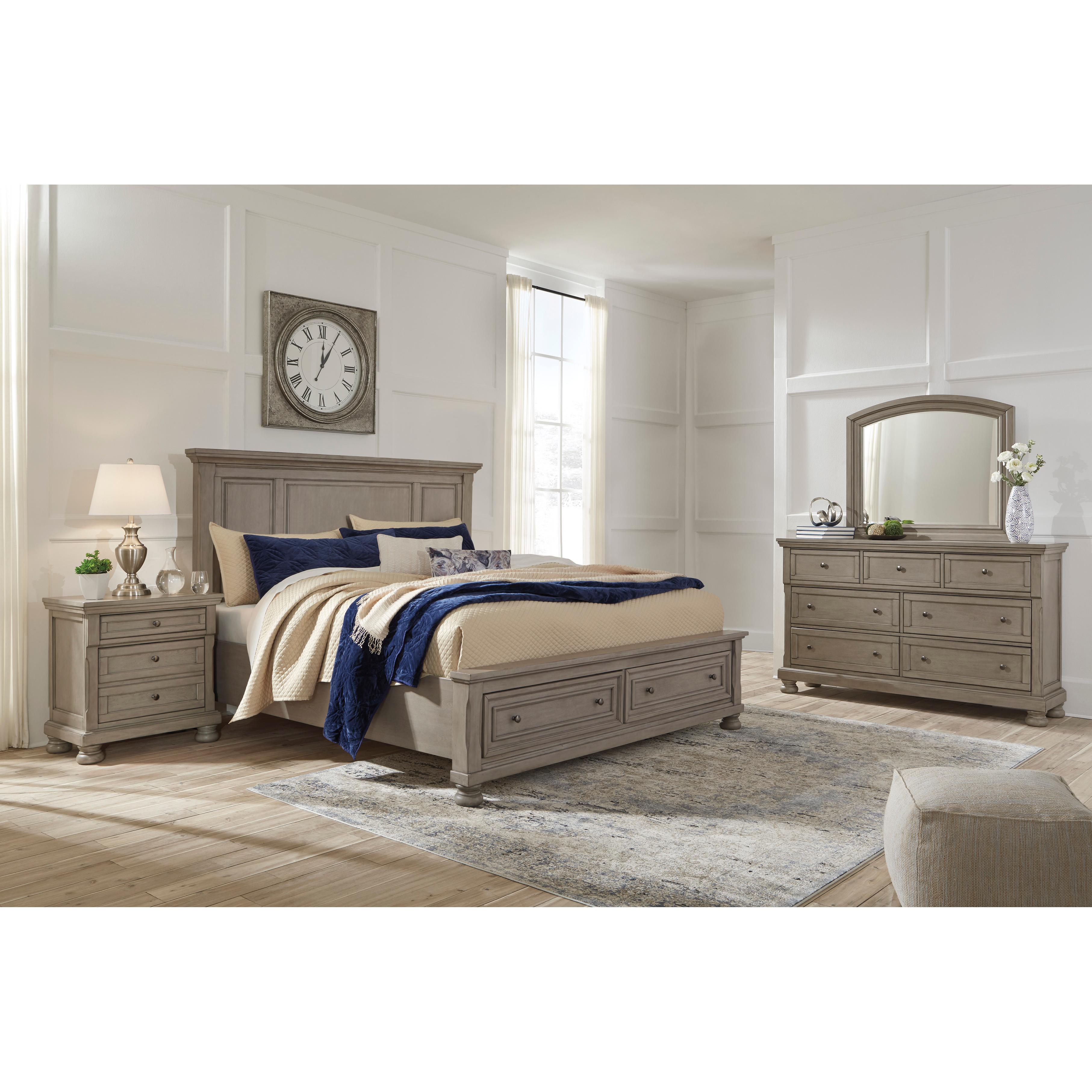 Signature Design by Ashley Lettner B733B33 King Panel Storage Bed - Image 3