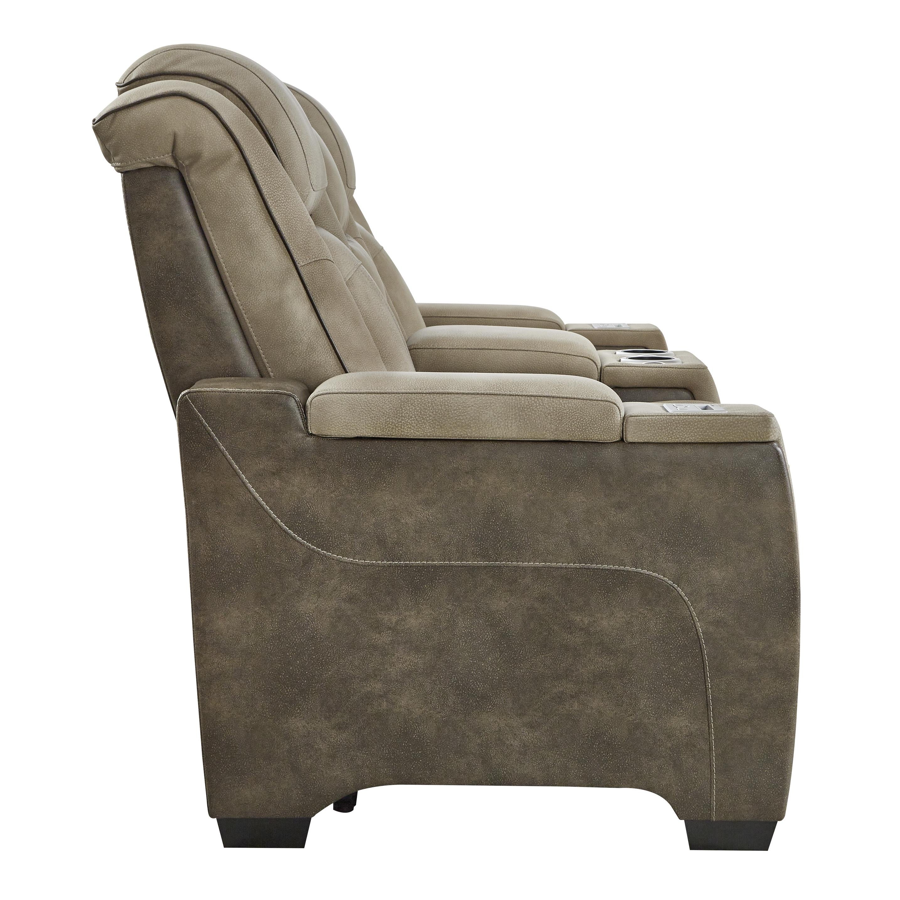 Signature Design by Ashley Next-Gen DuraPella 2200318 Power Reclining Loveseat with Console and Adjustable Headrest - Image 2
