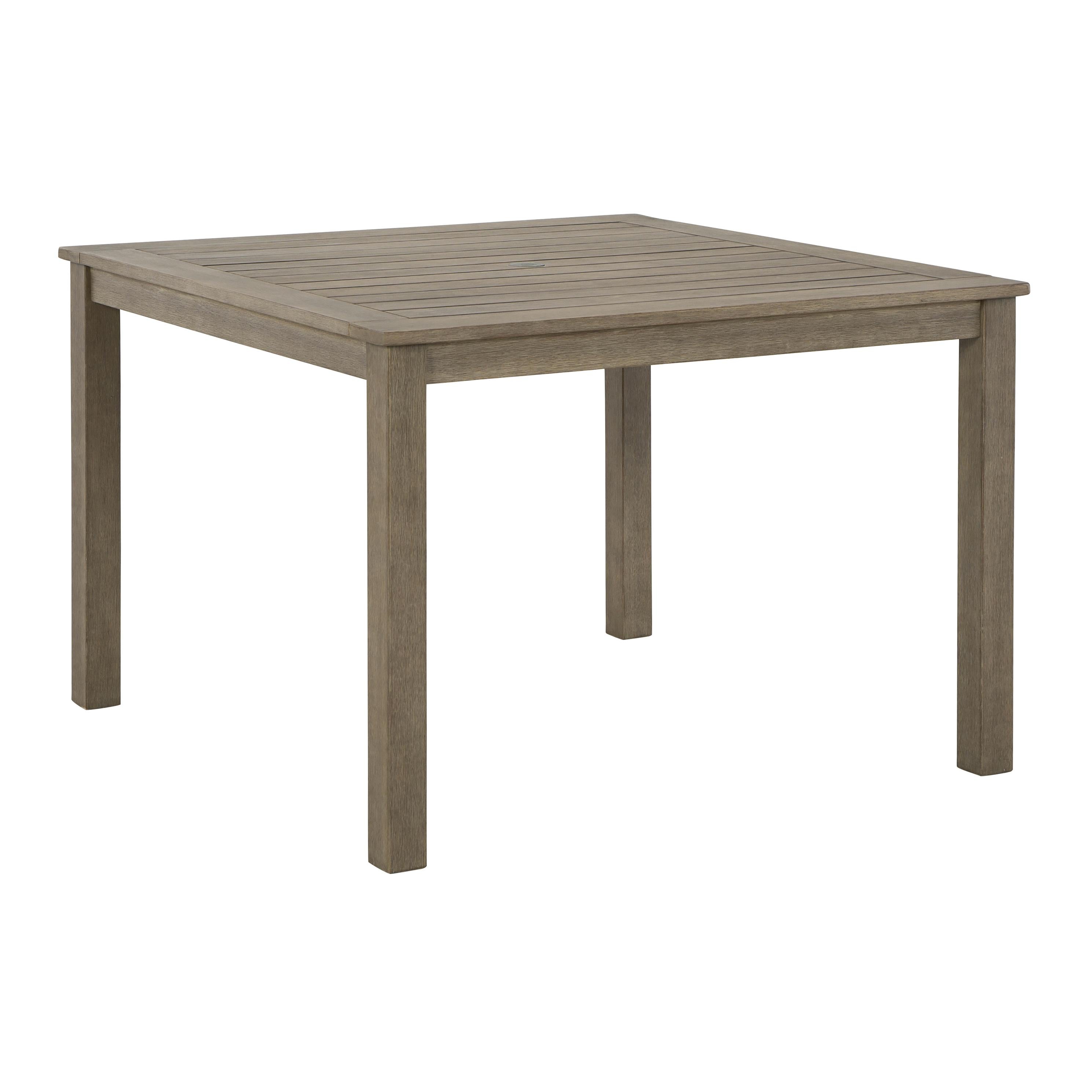 Signature Design by Ashley Aria Plains P359-615 Square Dining Table with Umbrella Option - Image 1
