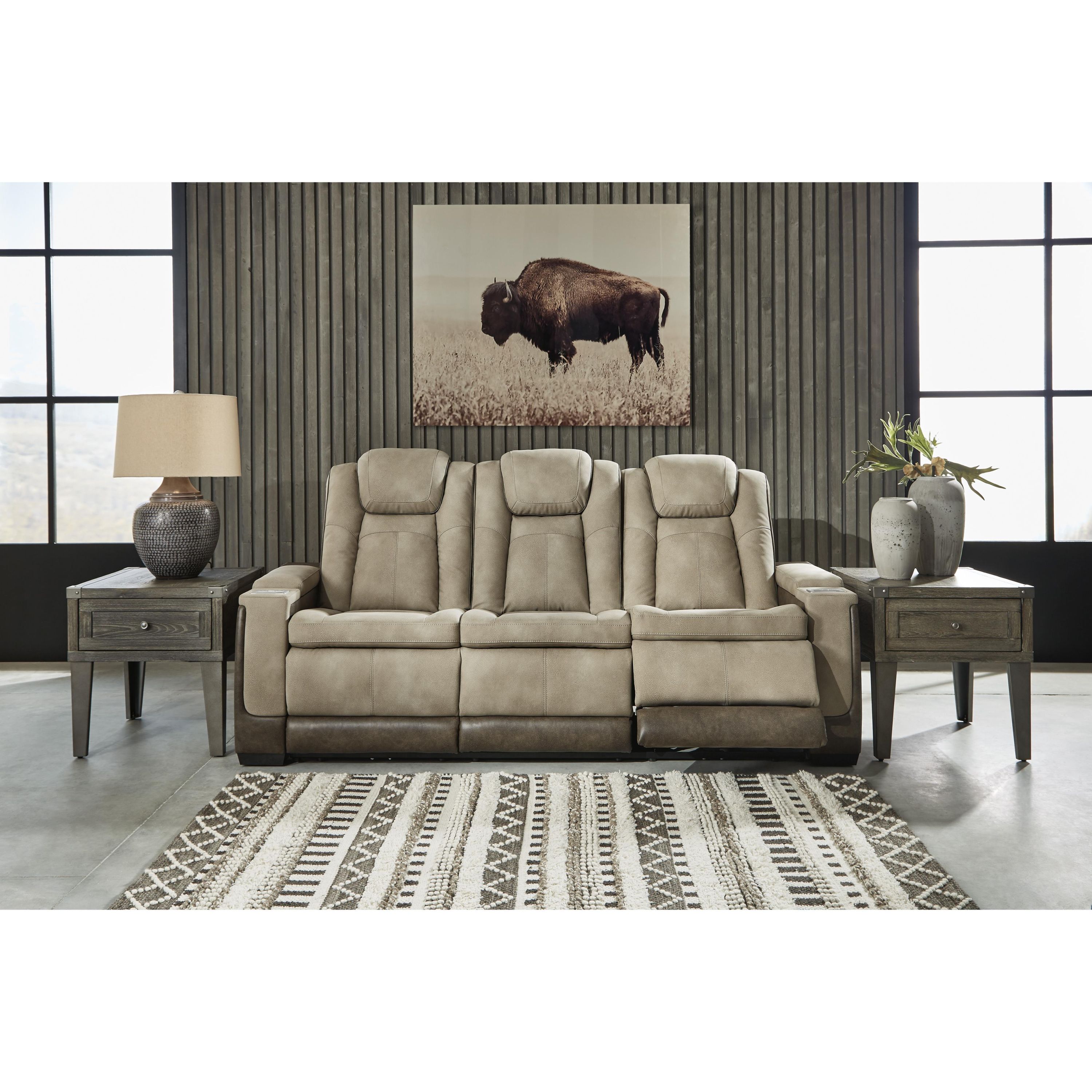 Signature Design by Ashley Next-Gen DuraPella 2200315 Power Reclining Sofa with Adjustable Headrest - Image 3