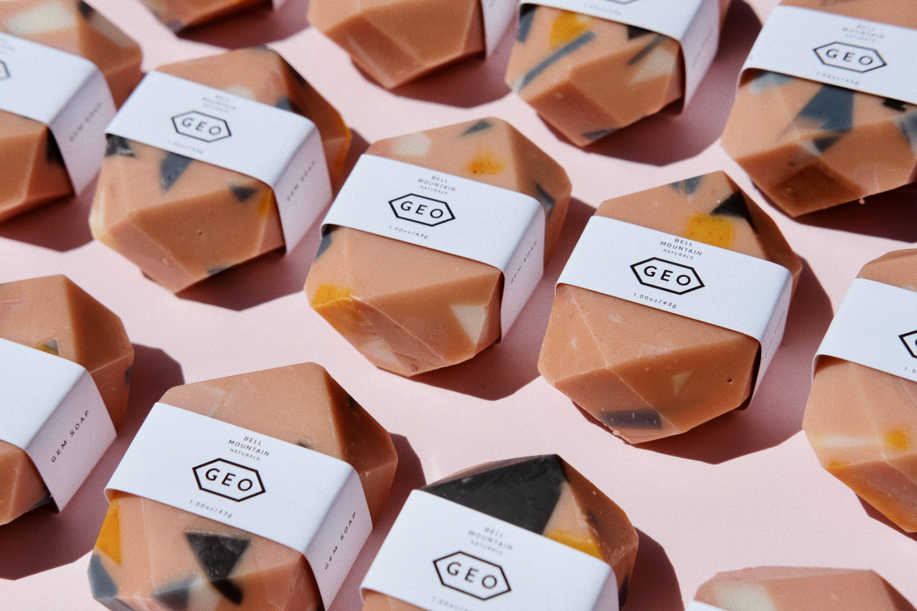 Terrazzo mini gem bar soap. Natural, sustainable, modern. - Image 2