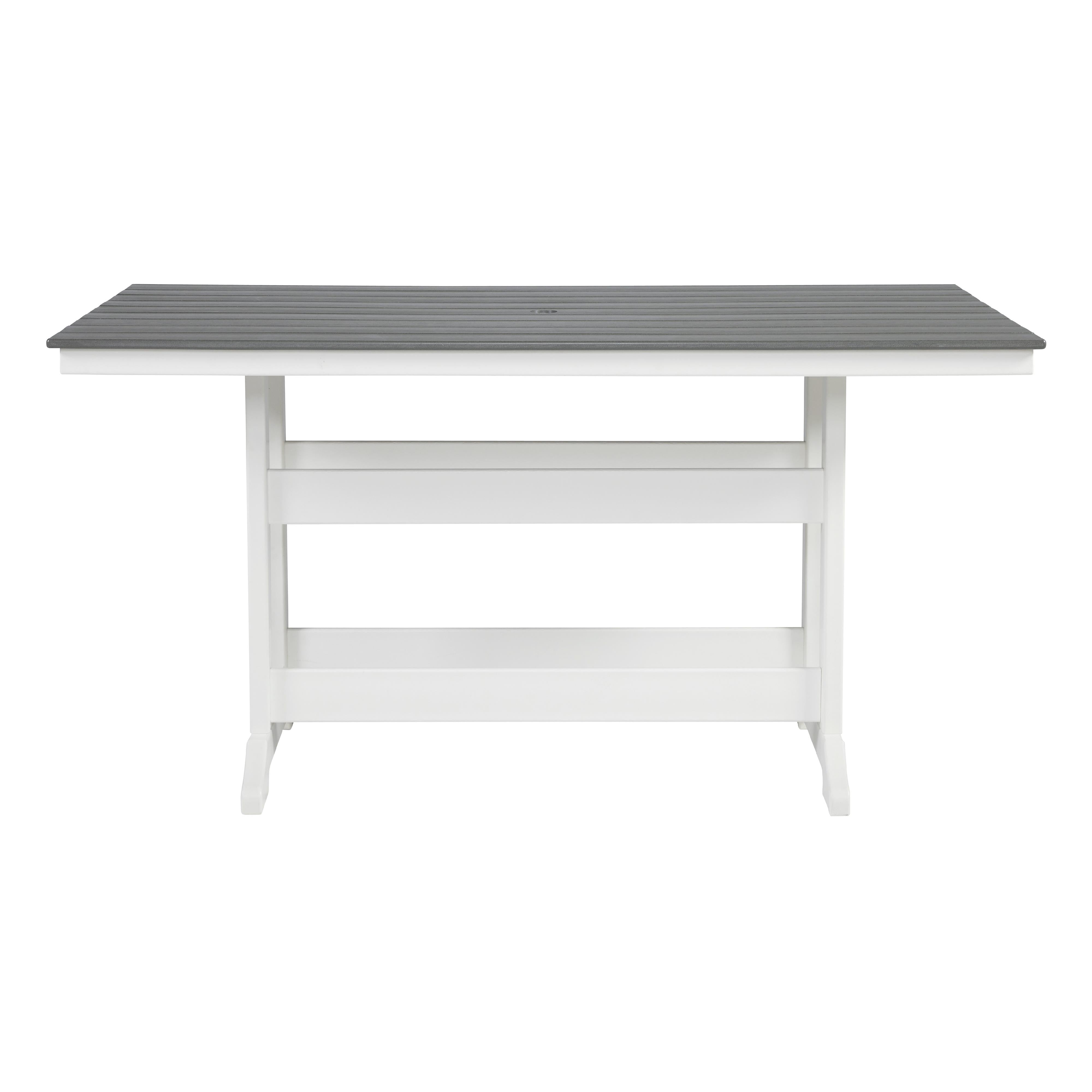 Signature Design by Ashley Transville P210-642 Rectangular Counter Table with Umbrella Option - Image 2