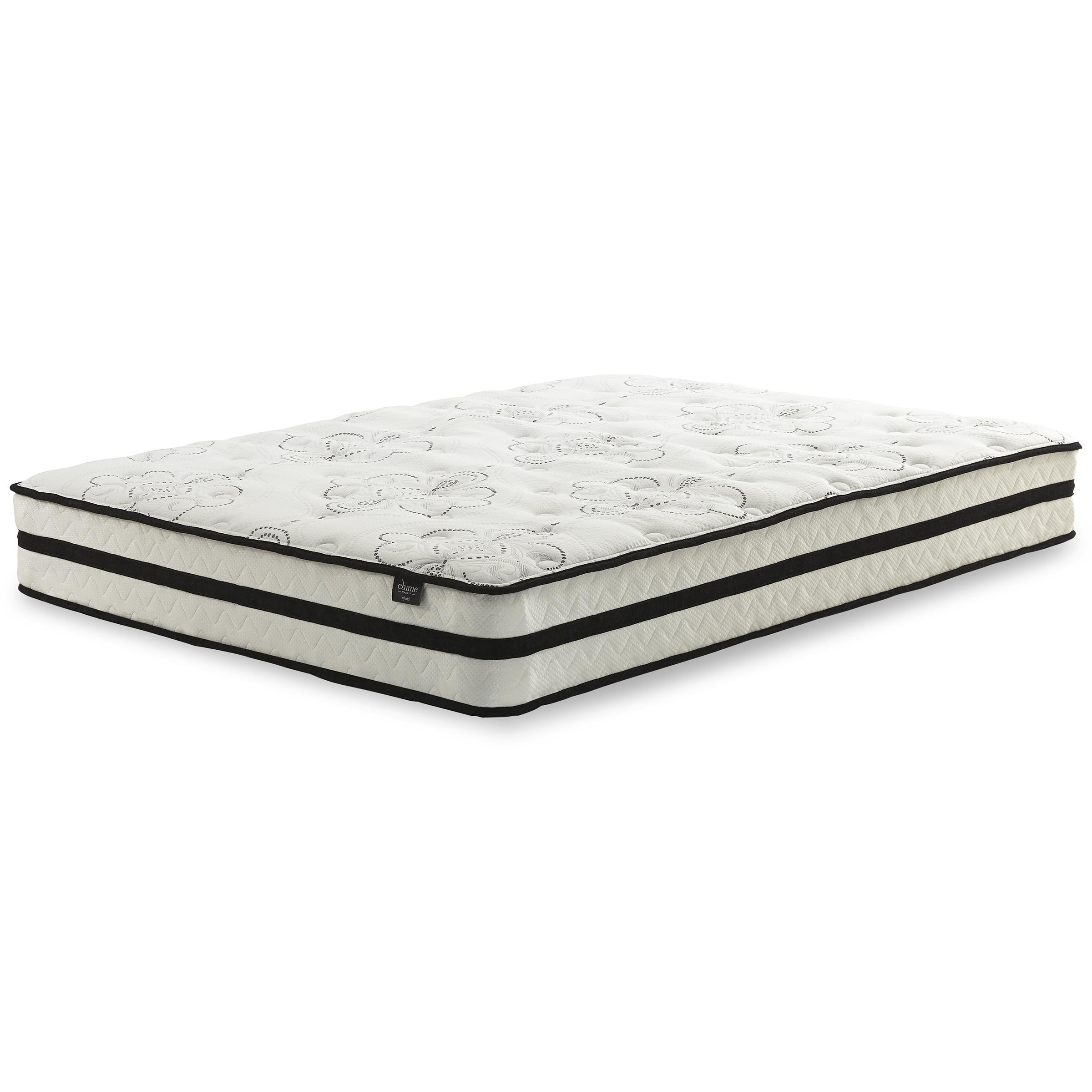 Sierra Sleep Chime 10 Inch Hybrid M696M1 Queen Mattress and Pillow - Image 1