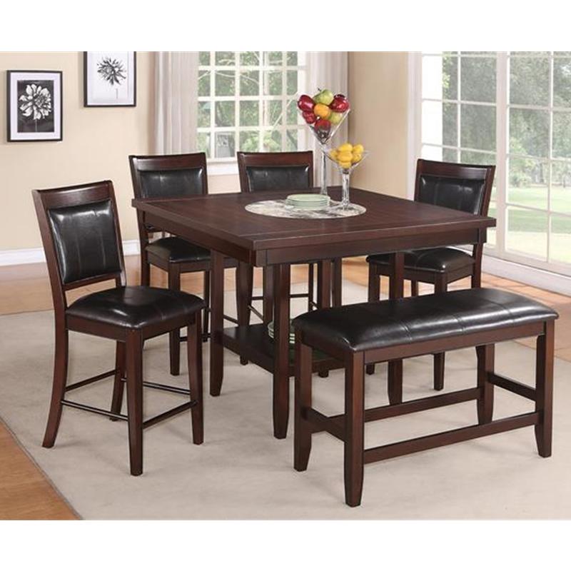 Crown Mark Fulton 6 pc Counter Height Dining Set - Image 1