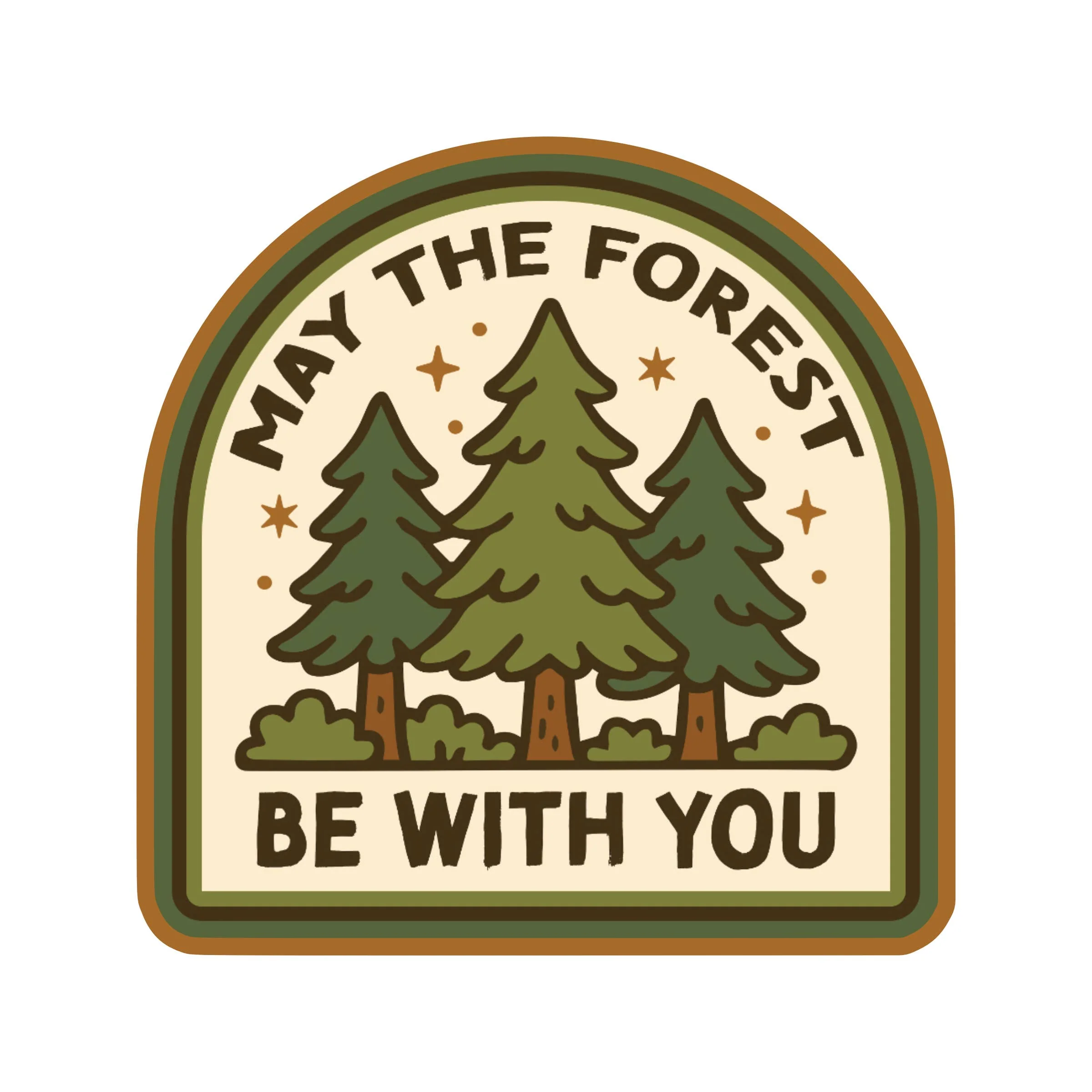 Nature Trees Outdoor Unplug High Quality  Vinyl Sticker - Image 1