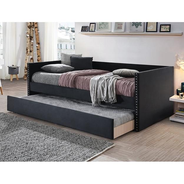 Crown Mark Sadie 5321BK Daybed – Black Velvet