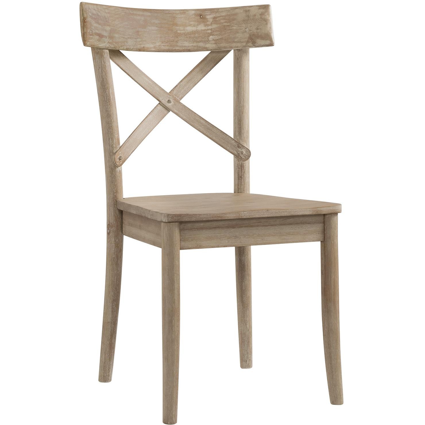 Elements International Callista X-Back Wooden Side Chair Set - Image 1