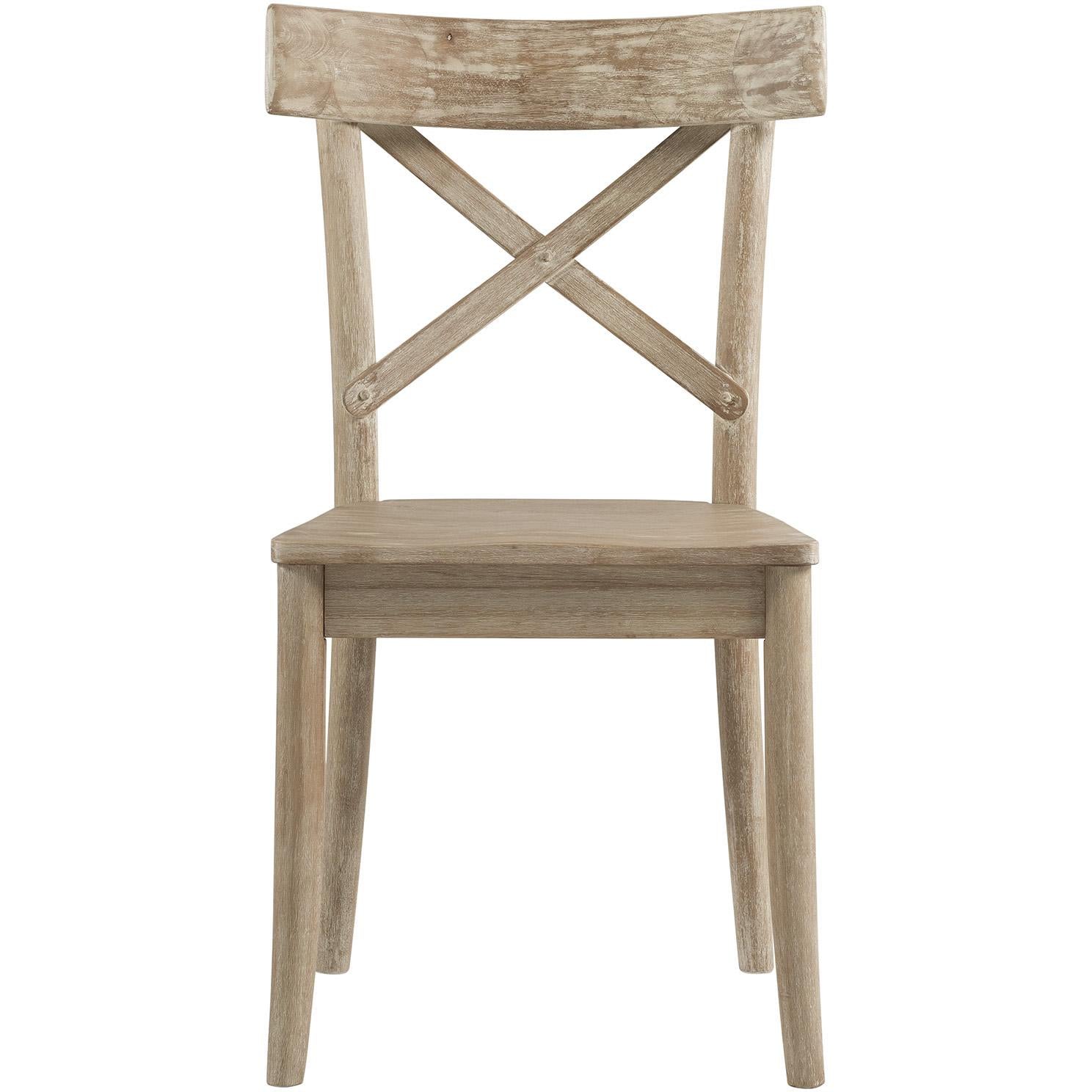 Elements International Callista X-Back Wooden Side Chair Set - Image 2
