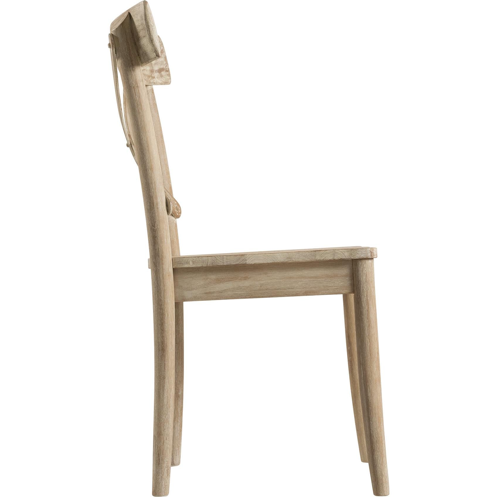 Elements International Callista X-Back Wooden Side Chair Set - Image 3