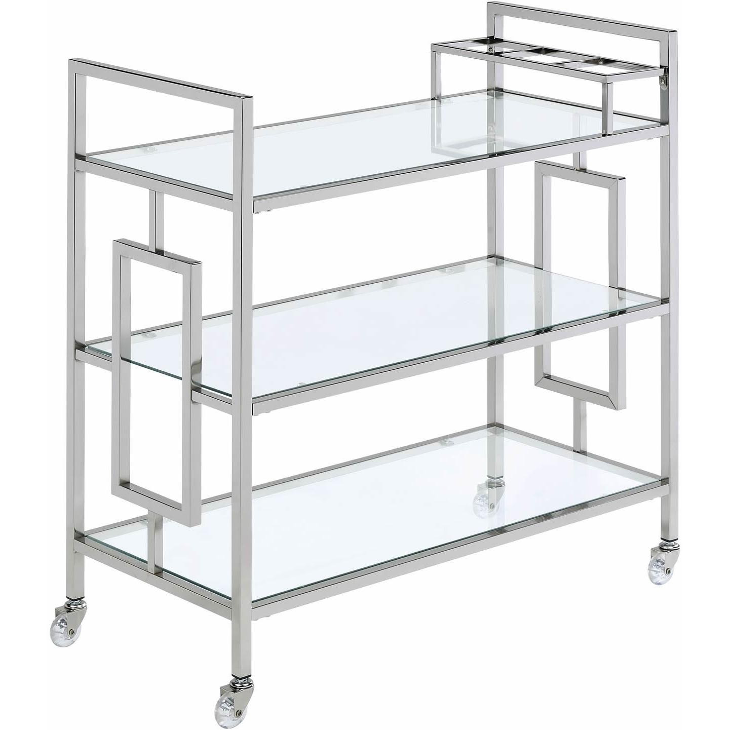 Elements International Ezra Serving Bar Cart - Image 1