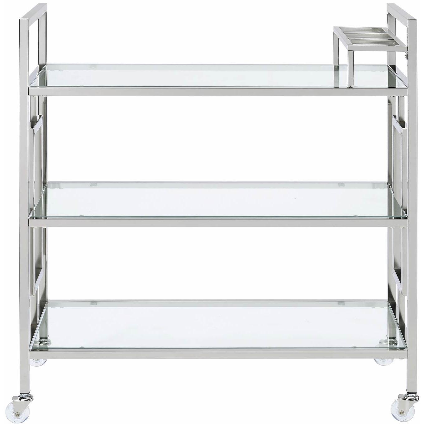 Elements International Ezra Serving Bar Cart - Image 2