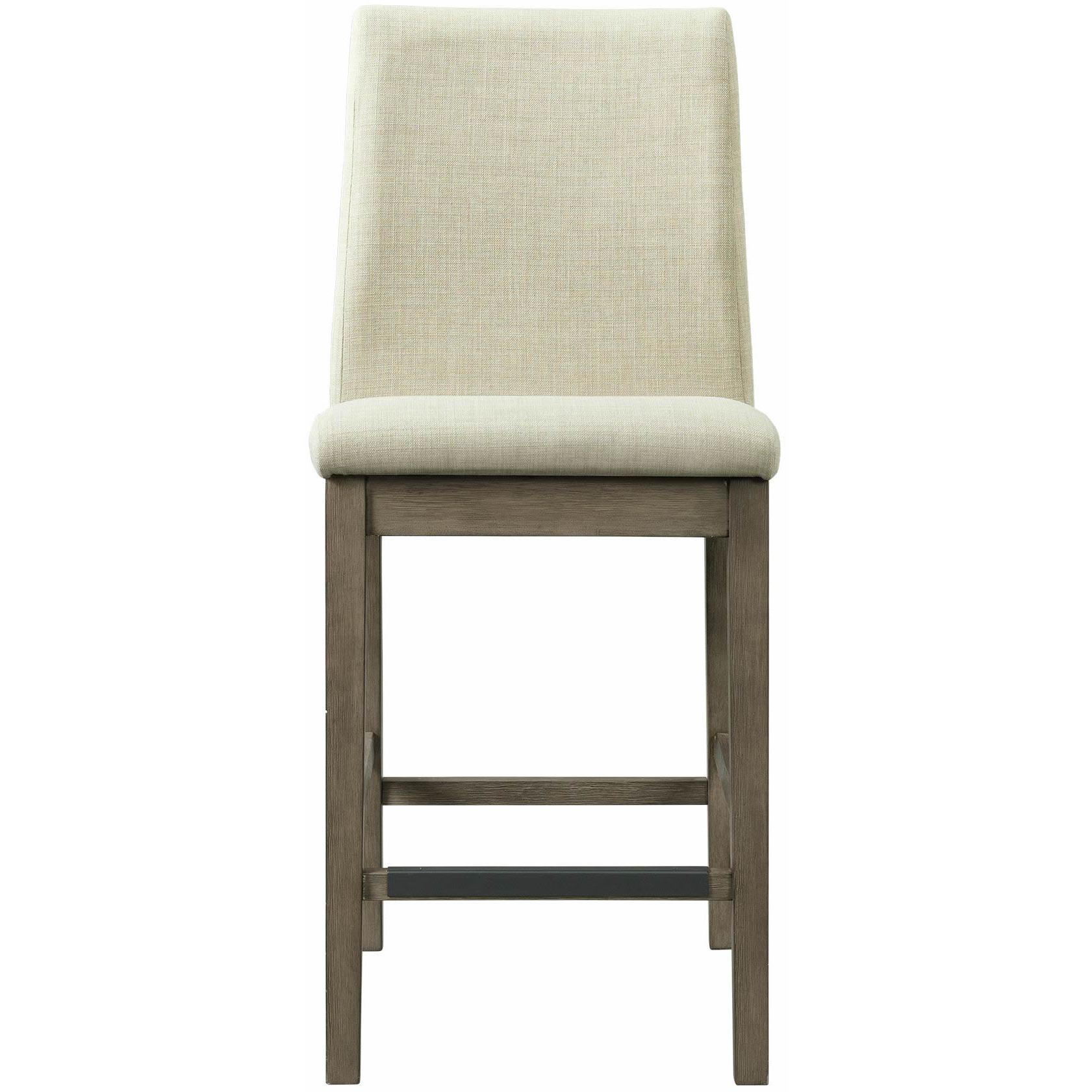 Elements International Dapper Counter Side Chair (Grey Finish) - Image 2