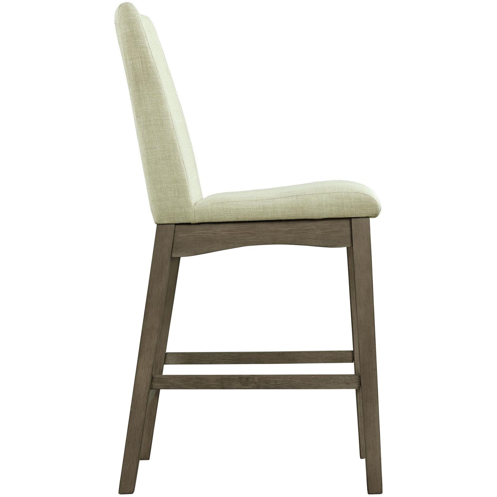 Elements International Dapper Counter Side Chair (Grey Finish) - Image 3