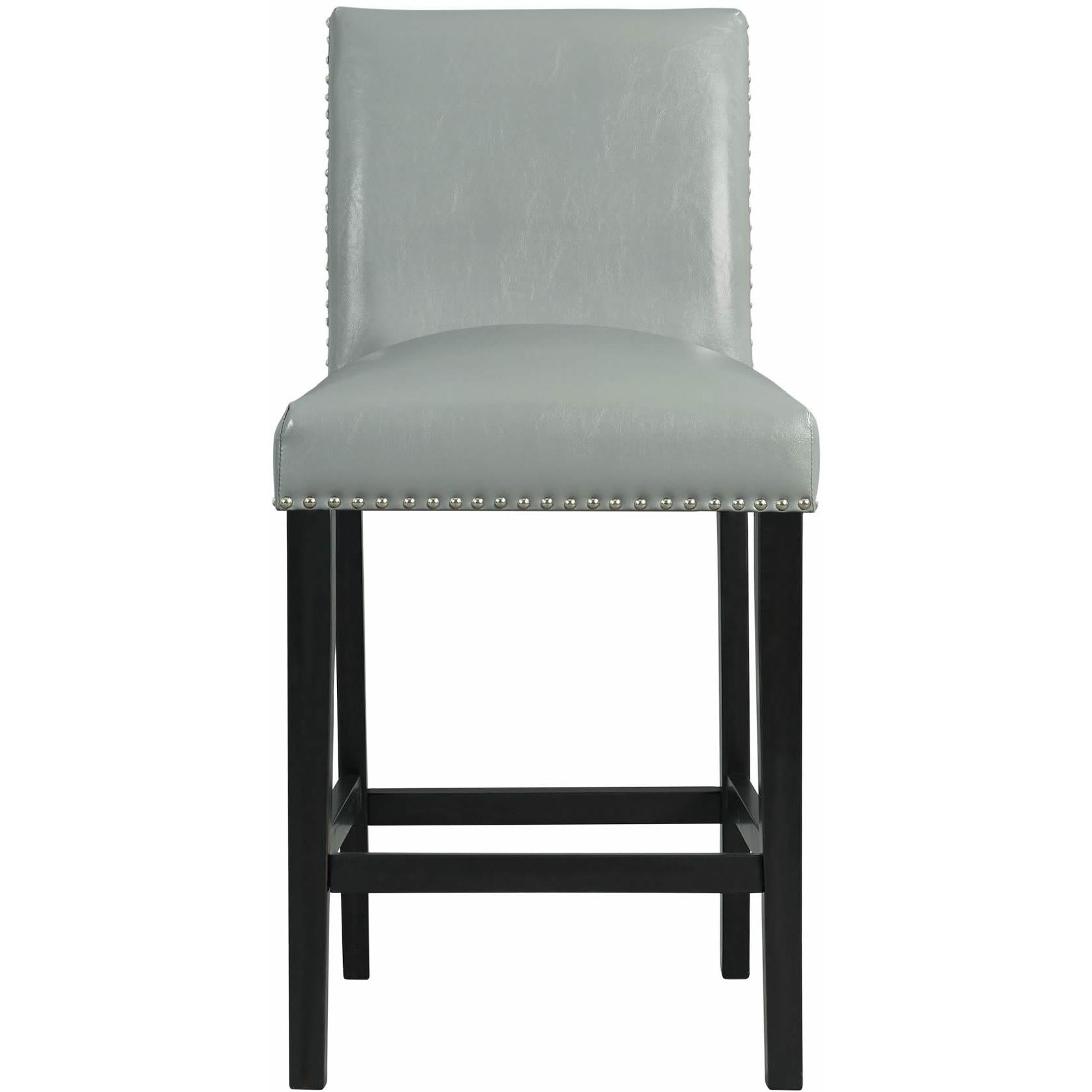 Elements International Meridian Counter Side Chair Grey - Image 2