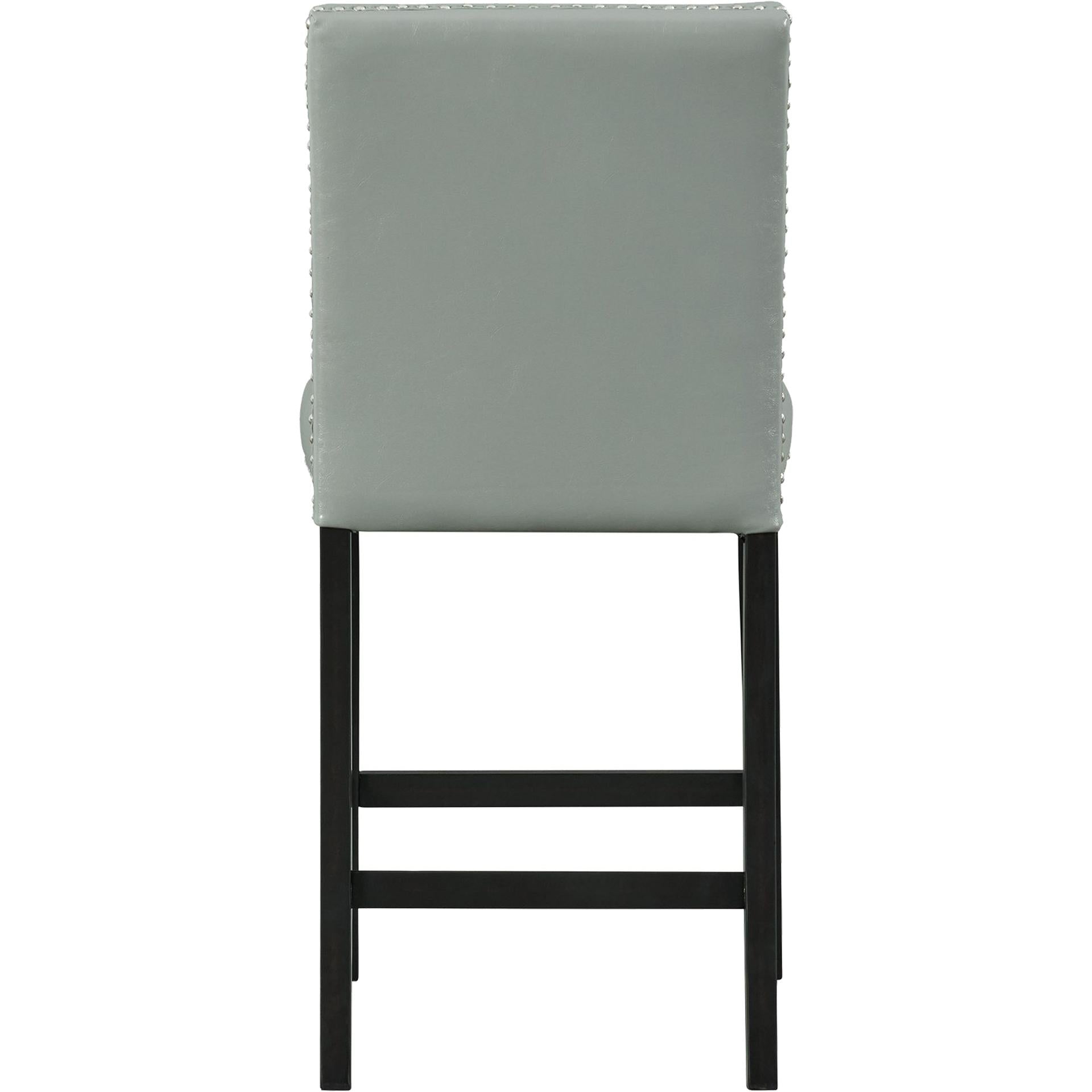 Elements International Meridian Counter Side Chair Grey - Image 3