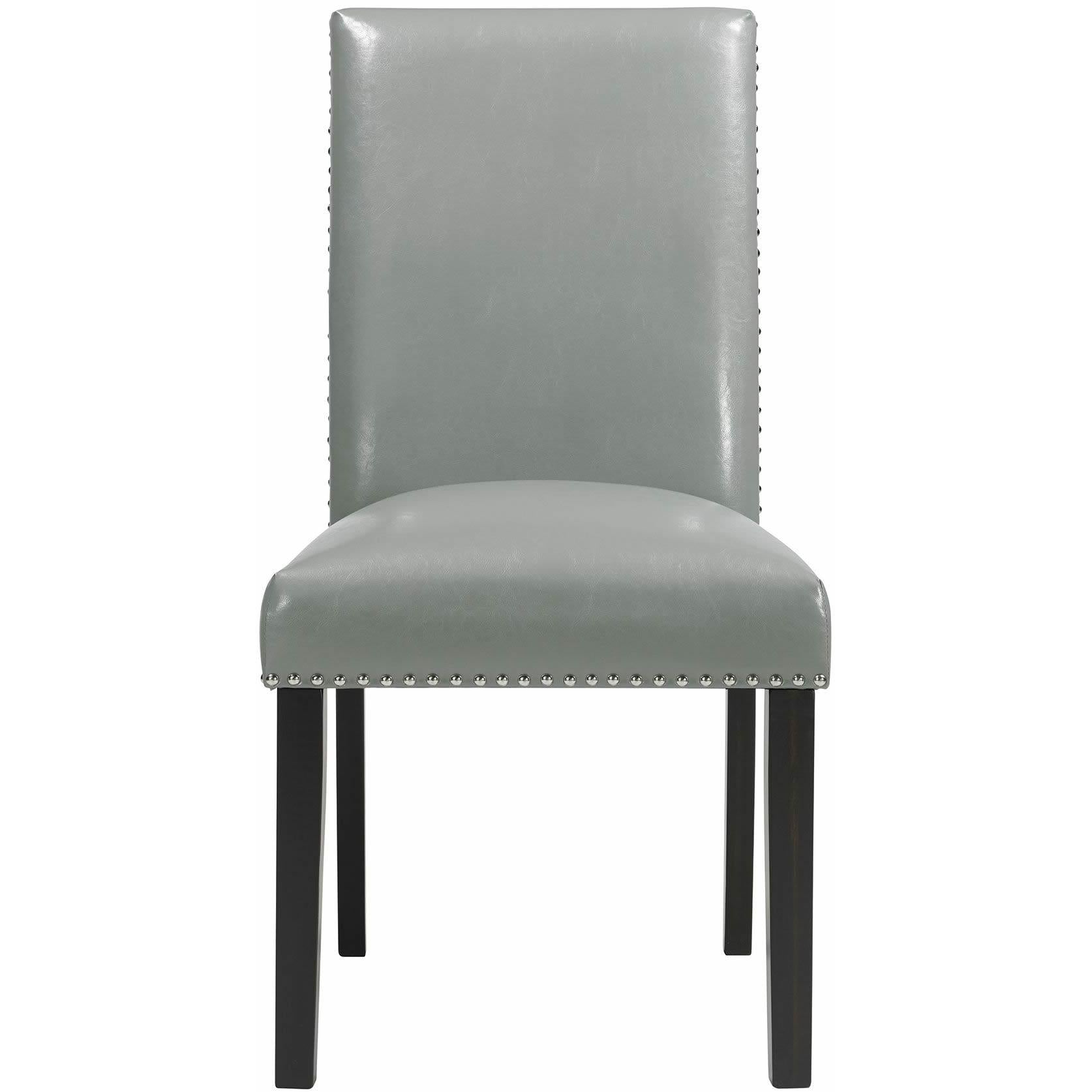 Elements International Meridian Dining Side Chair Grey - Image 2