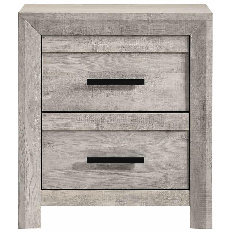 Elements International Ellen EL700NS Nightstand - White - Image 2