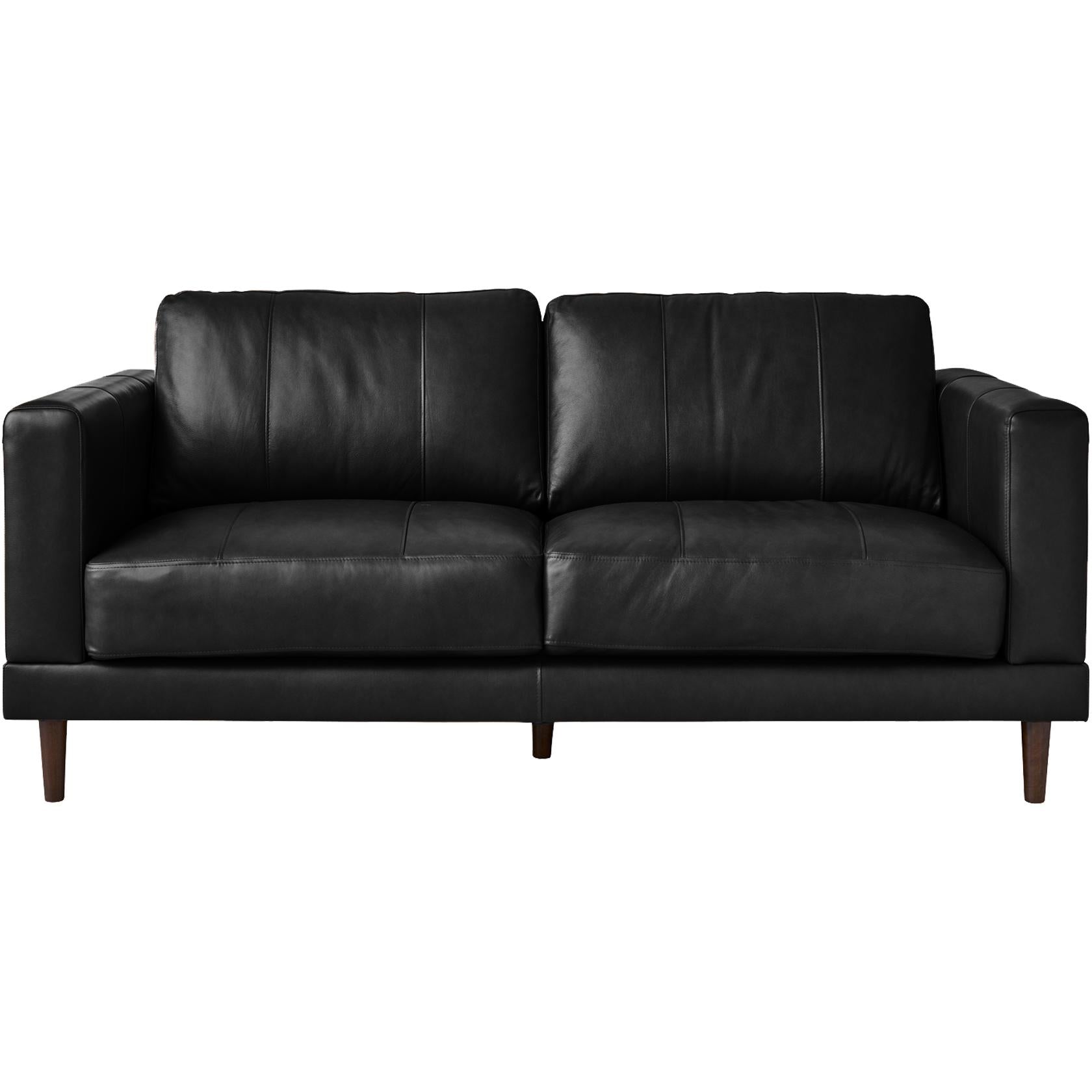 Elements International Hampton Loveseat in Fiero Black - Image 2