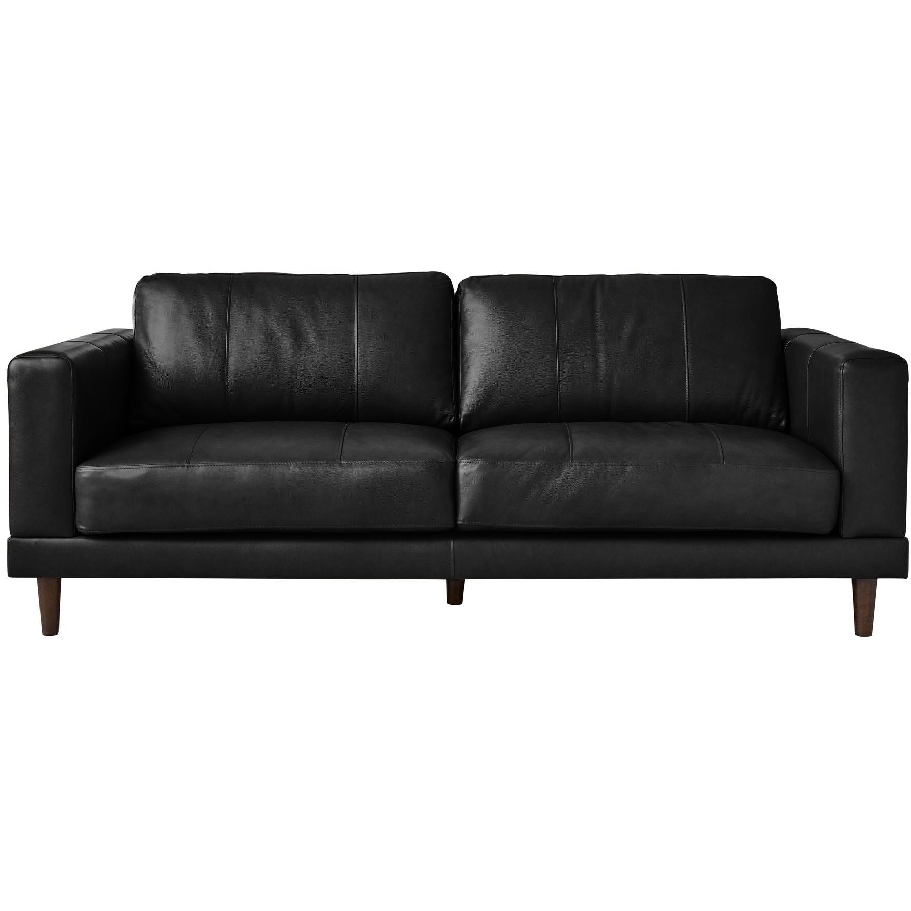 Elements International Hampton Sofa in Fiero Black - Image 2