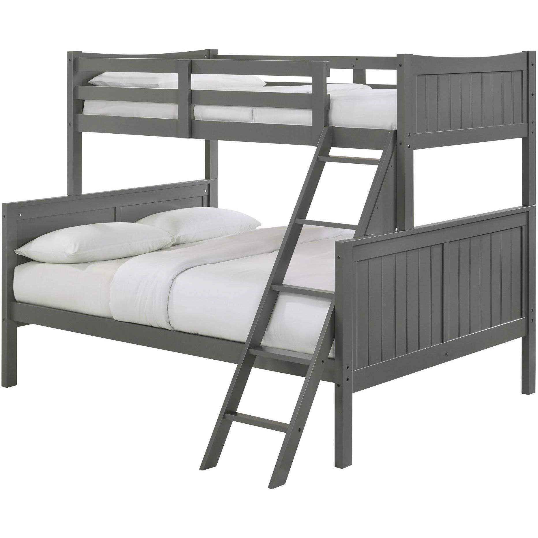 Elements International Sami Twin Over Full Bunk Grey