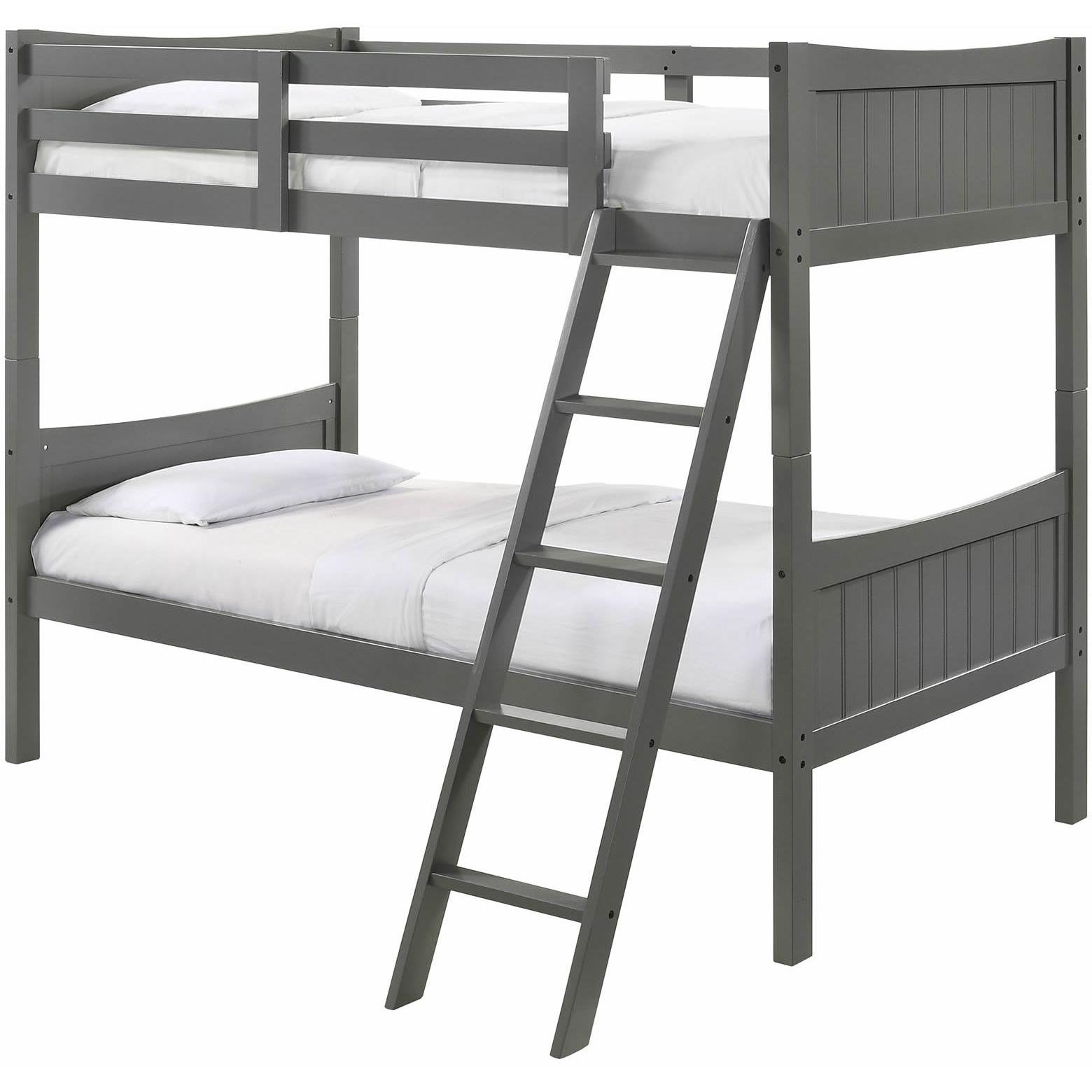 Elements International Sami Twin Over Twin Bunk Grey