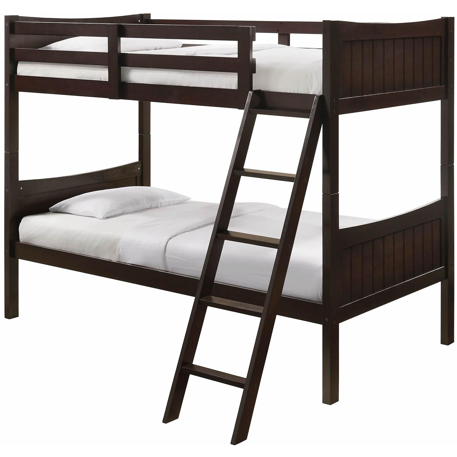 Elements International Sami Twin Over Twin Bunk Espresso