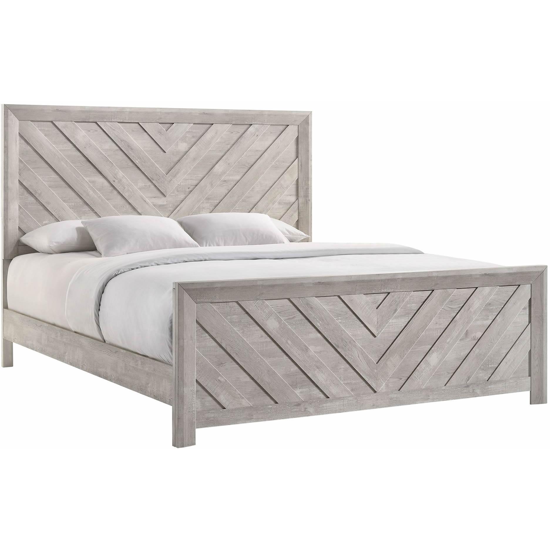 Elements International Ellen EL700KB King Bed - White - Image 1