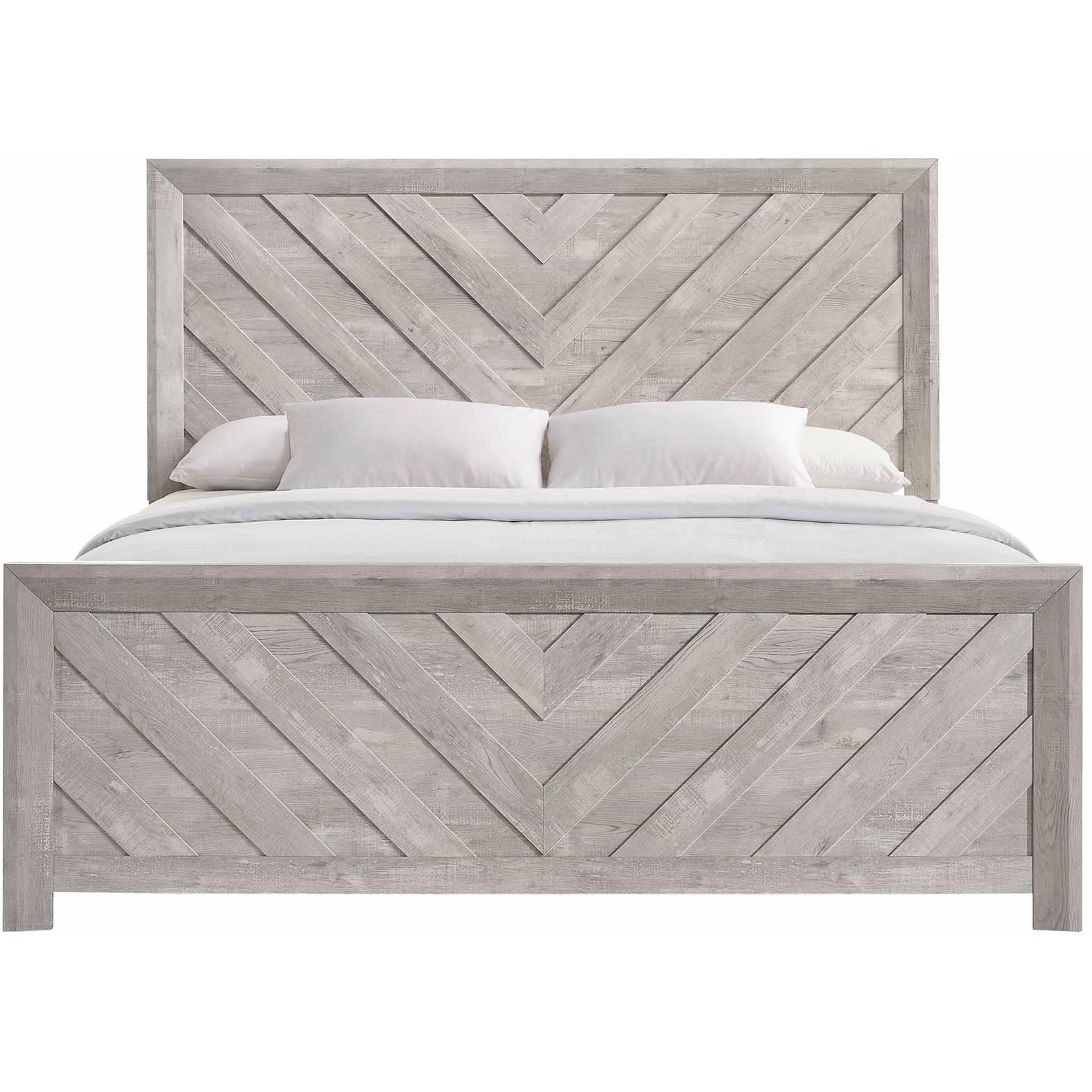 Elements International Ellen EL700KB King Bed - White - Image 2