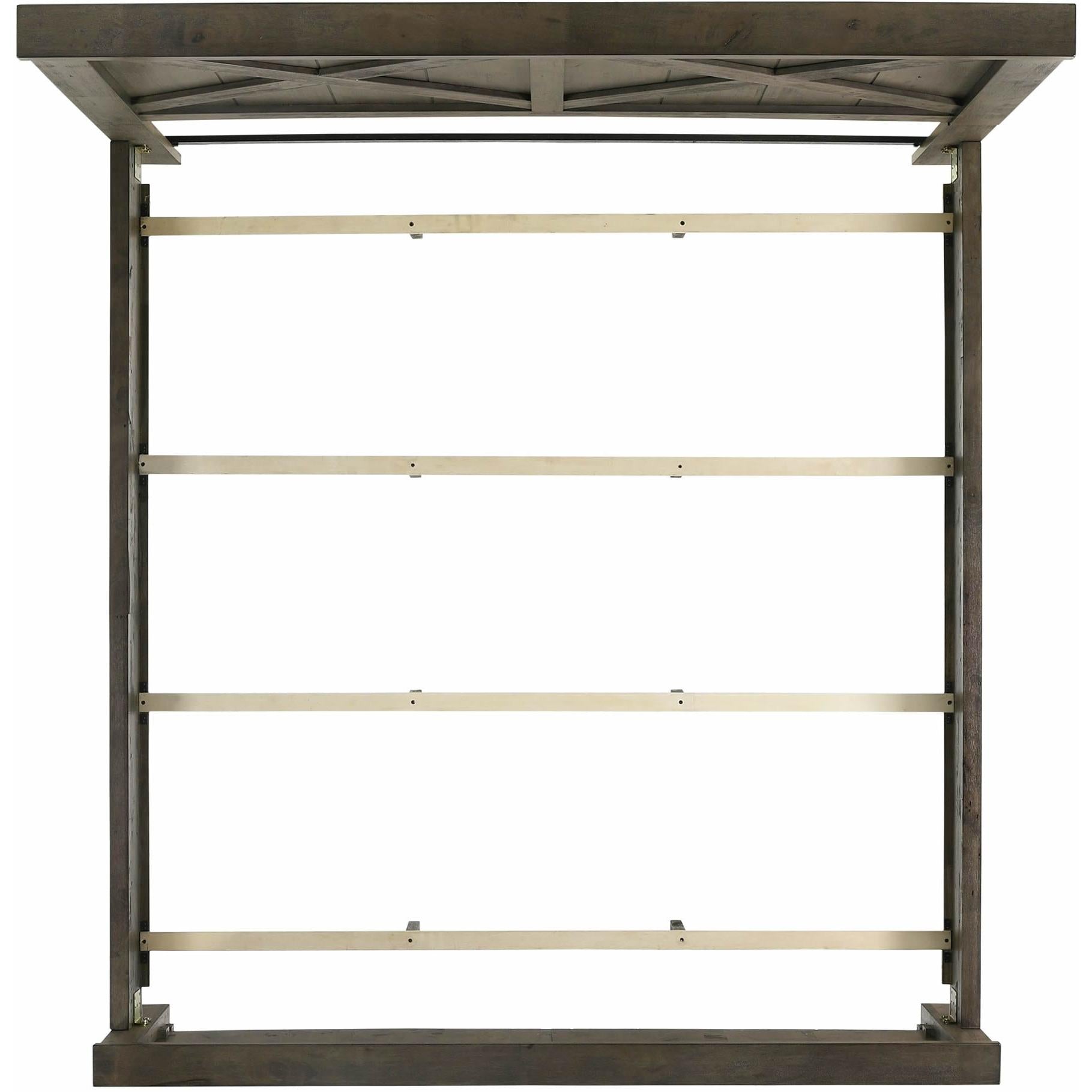 Elements International Maverick King Panel Bed Grey - Image 3