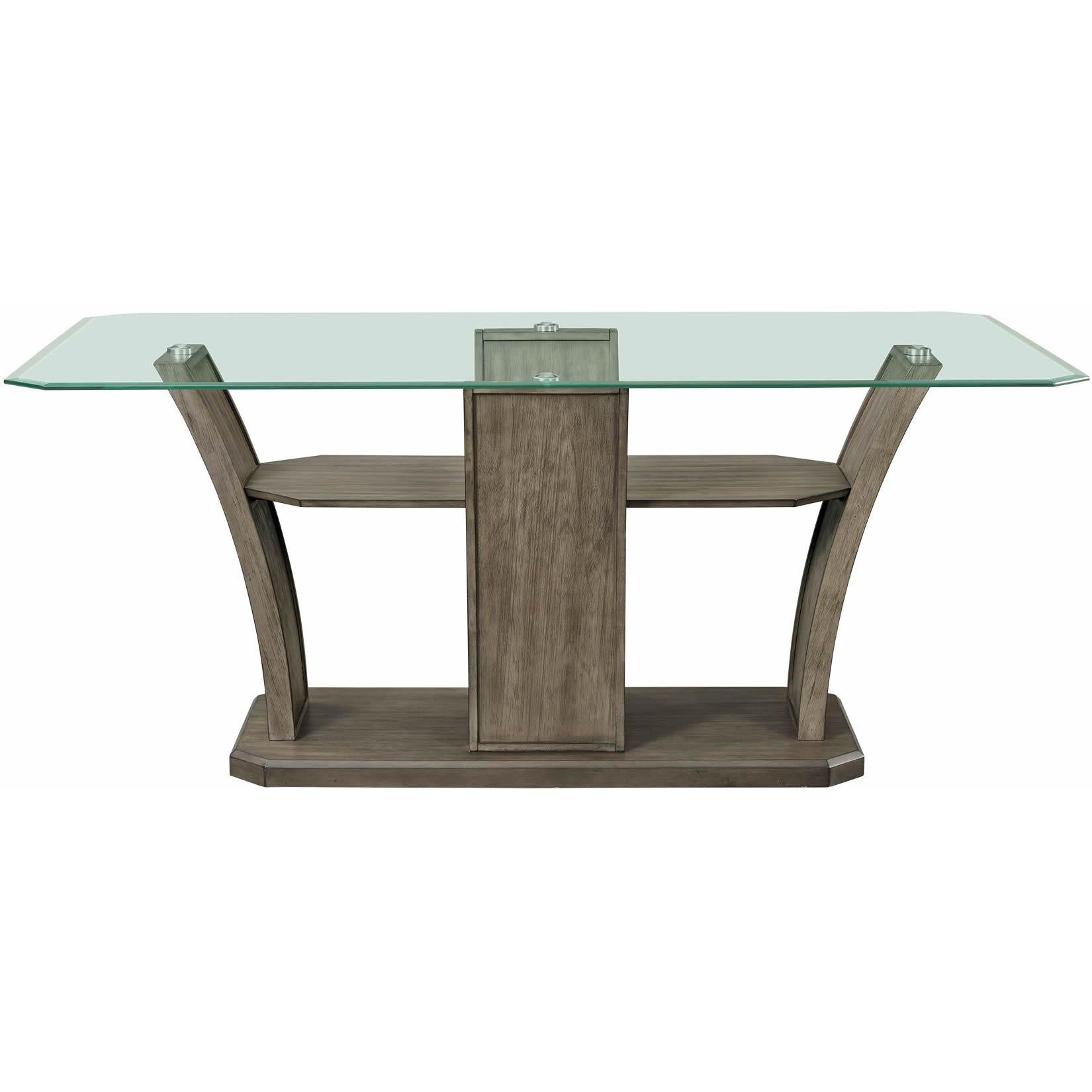 Elements International Dapper Grey Rectangular Counter Table - Image 2