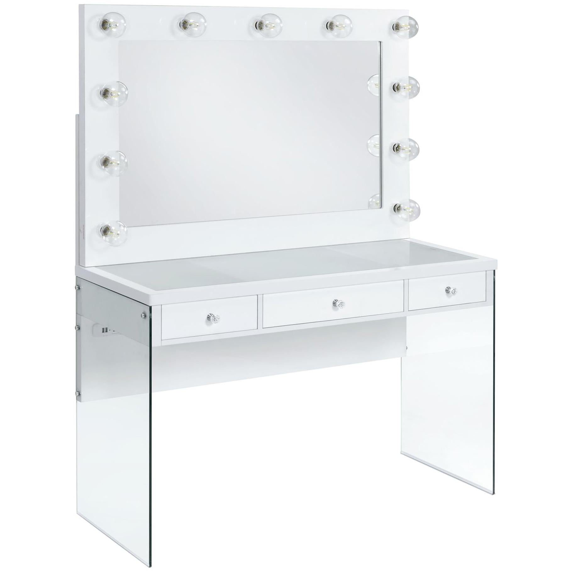 Elements International Jacey Complete Vanity with Lightbulbs
