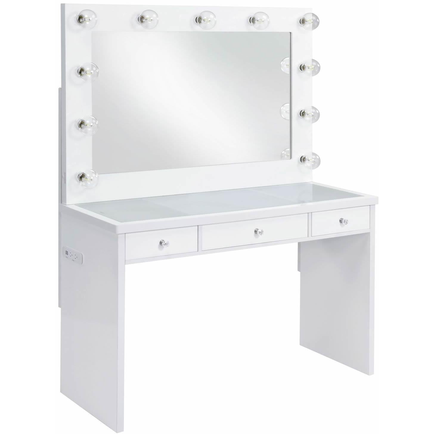 Elements International Ariana Complete Vanity with Lightbulbs