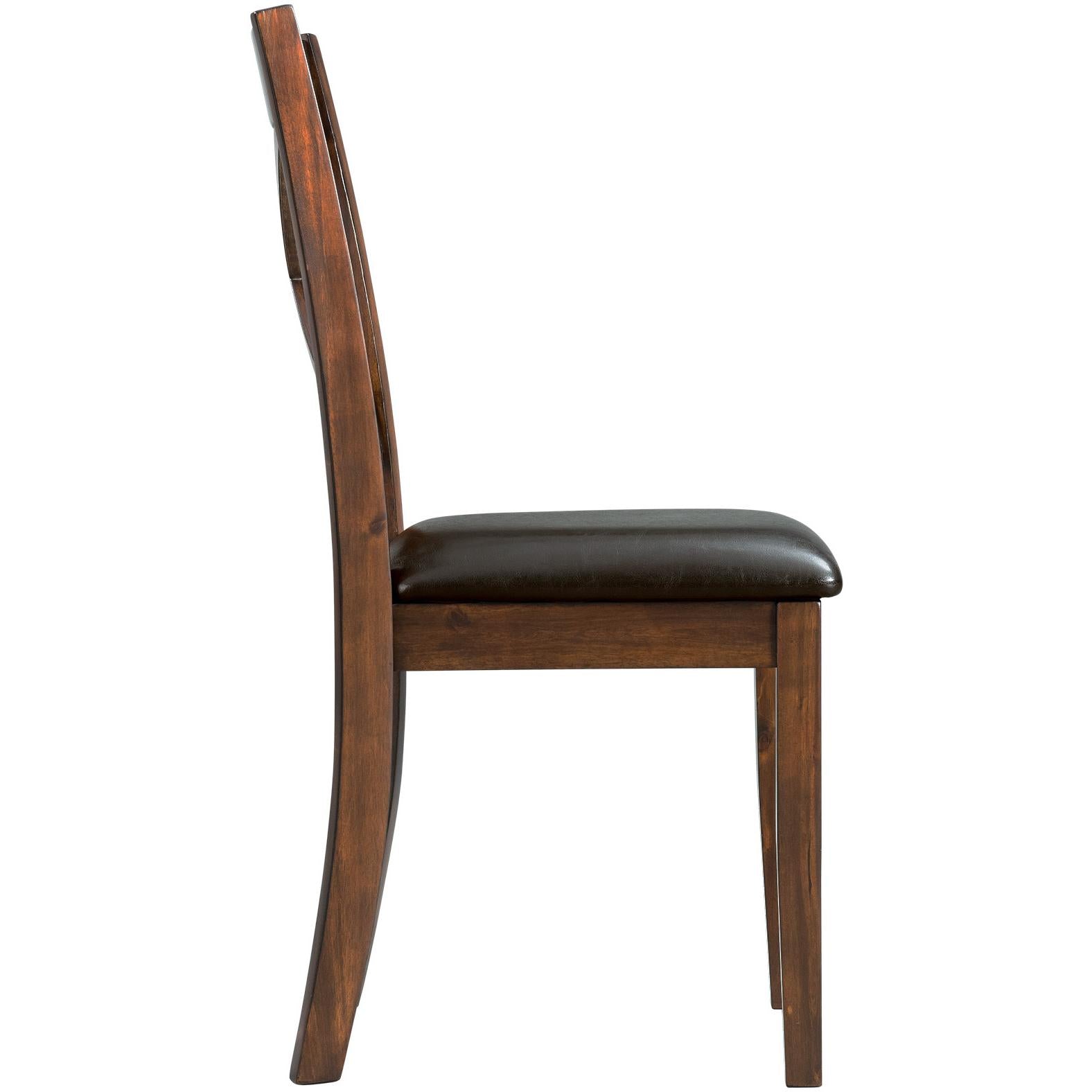Elements International Alex Dining Side Chair - Espresso - Image 3