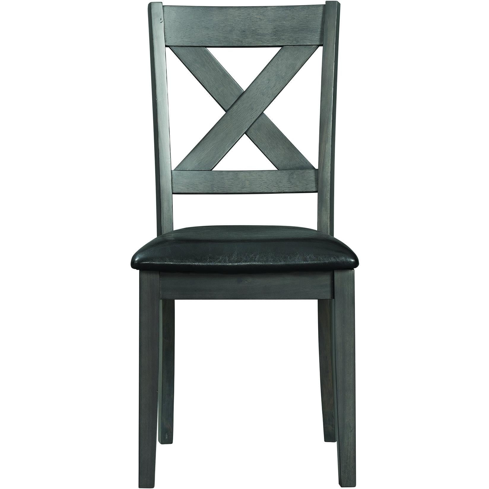 Elements International Alex Dining Side Chair Grey - Image 2