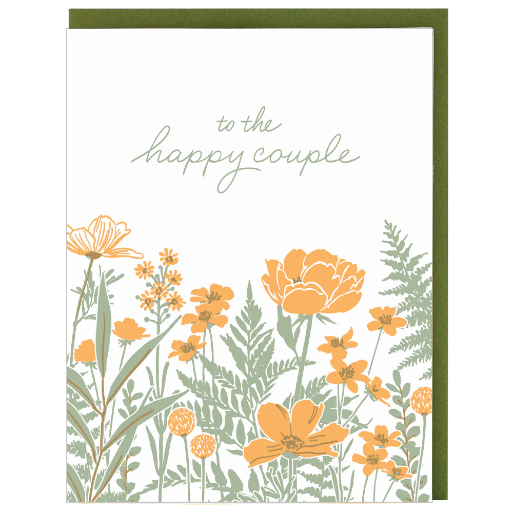 Field of Flowers Wedding Card - Image 3