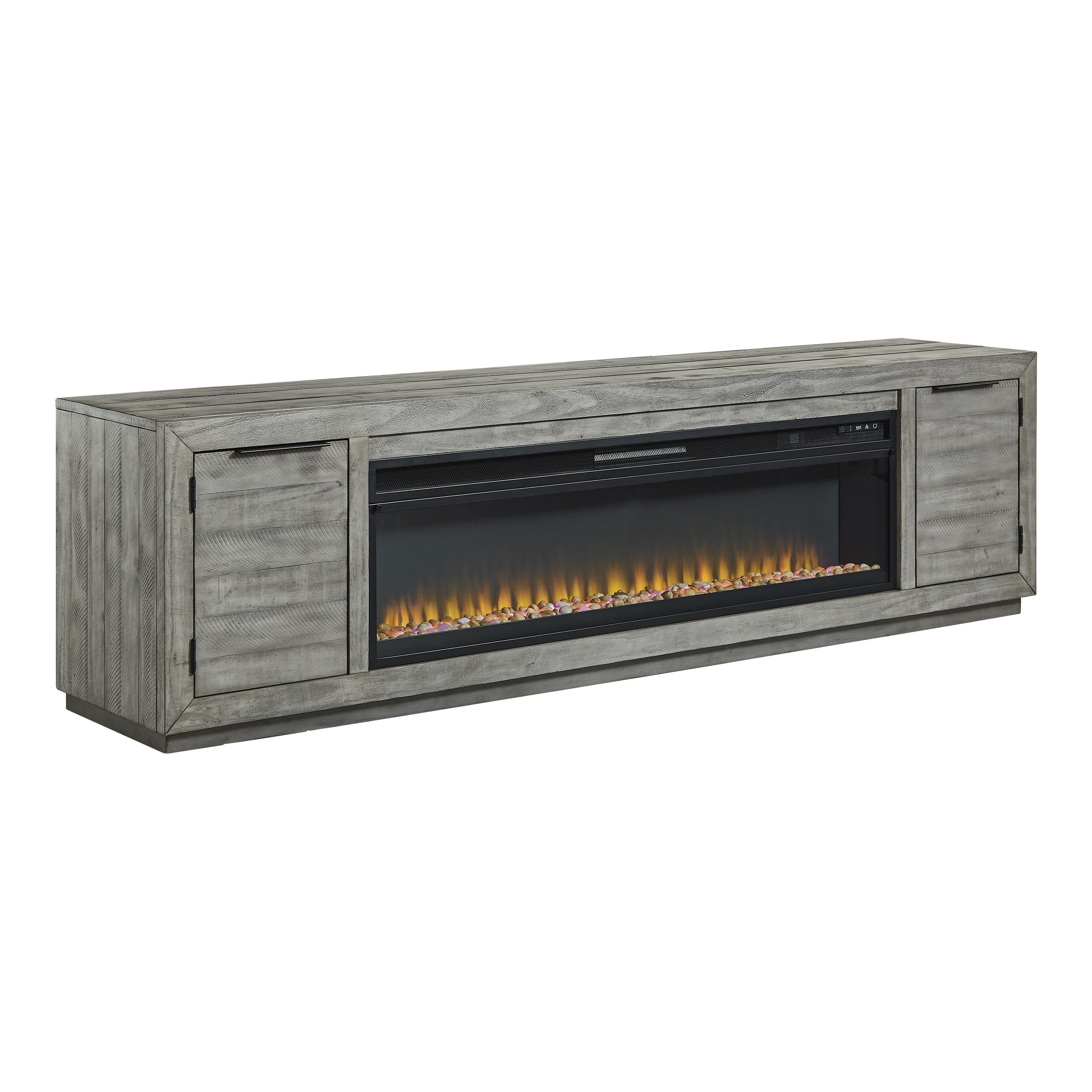 Signature Design by Ashley Naydell W996W1 92" TV Stand with Electric Fireplace - Image 1