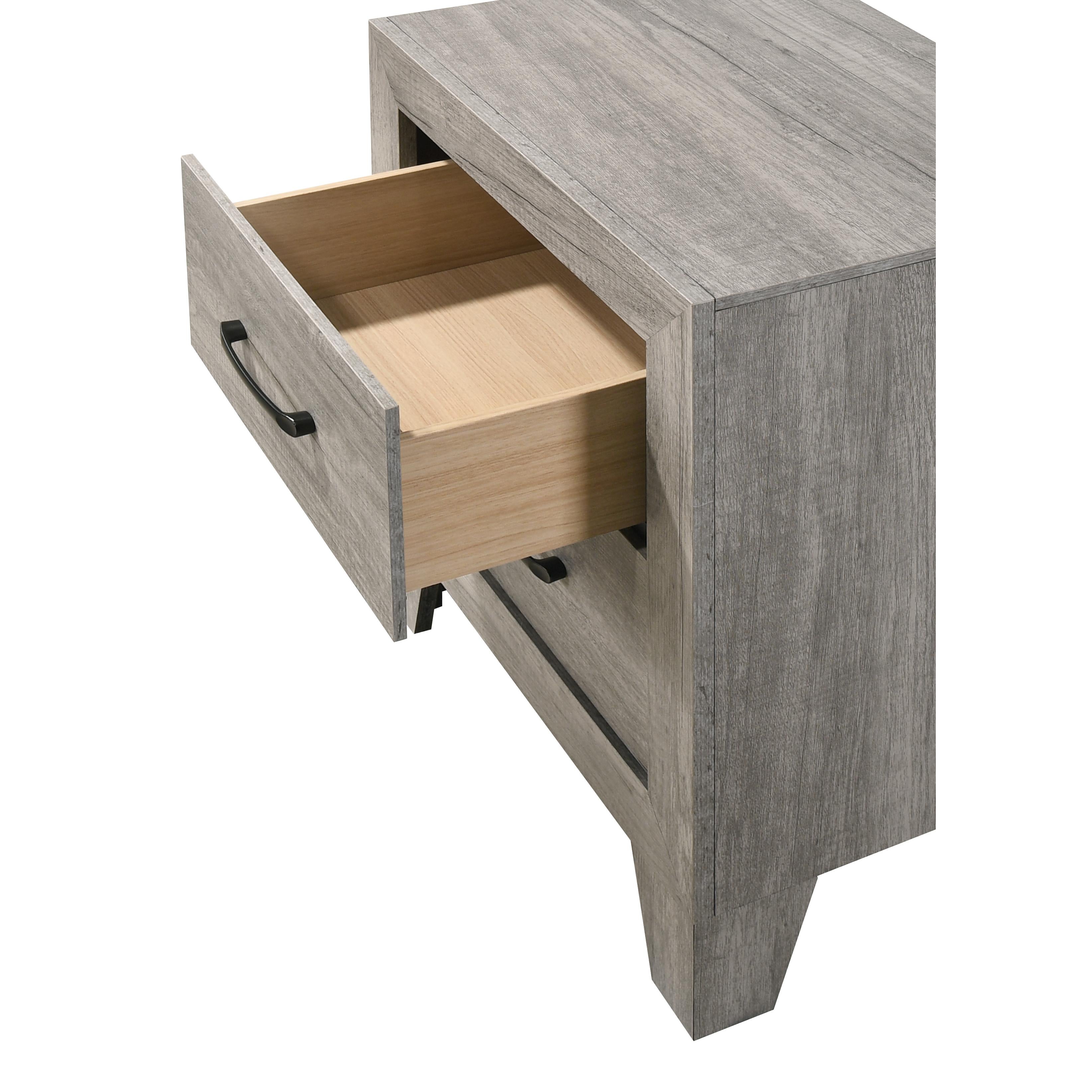 Crown Mark Hopkins B9320-2 Night Stand - Driftwood - Image 2