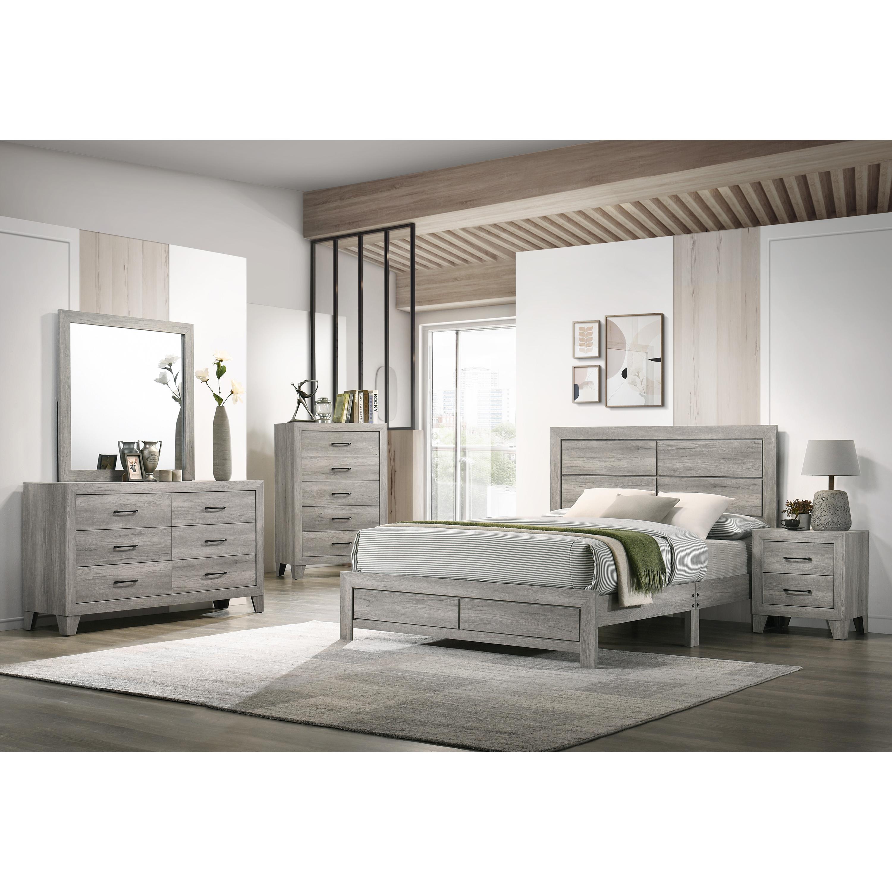 Crown Mark Hopkins B9320-2 Night Stand - Driftwood - Image 3