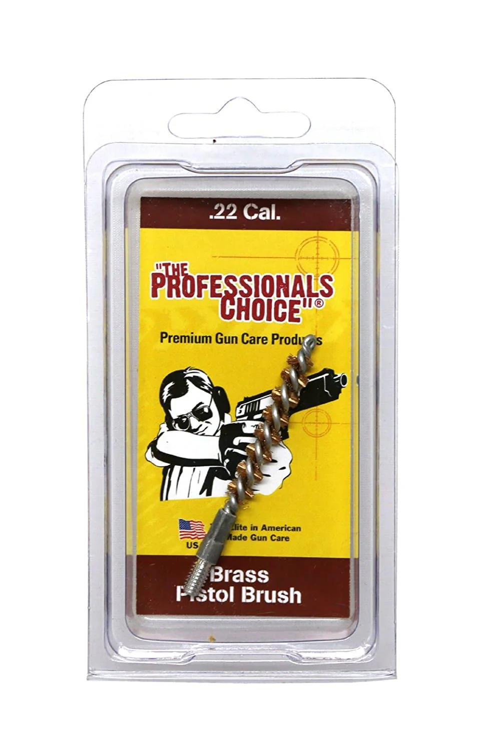 The Professionals Choice .22 Cal Brass Pistol Brush TPC-BPB-145