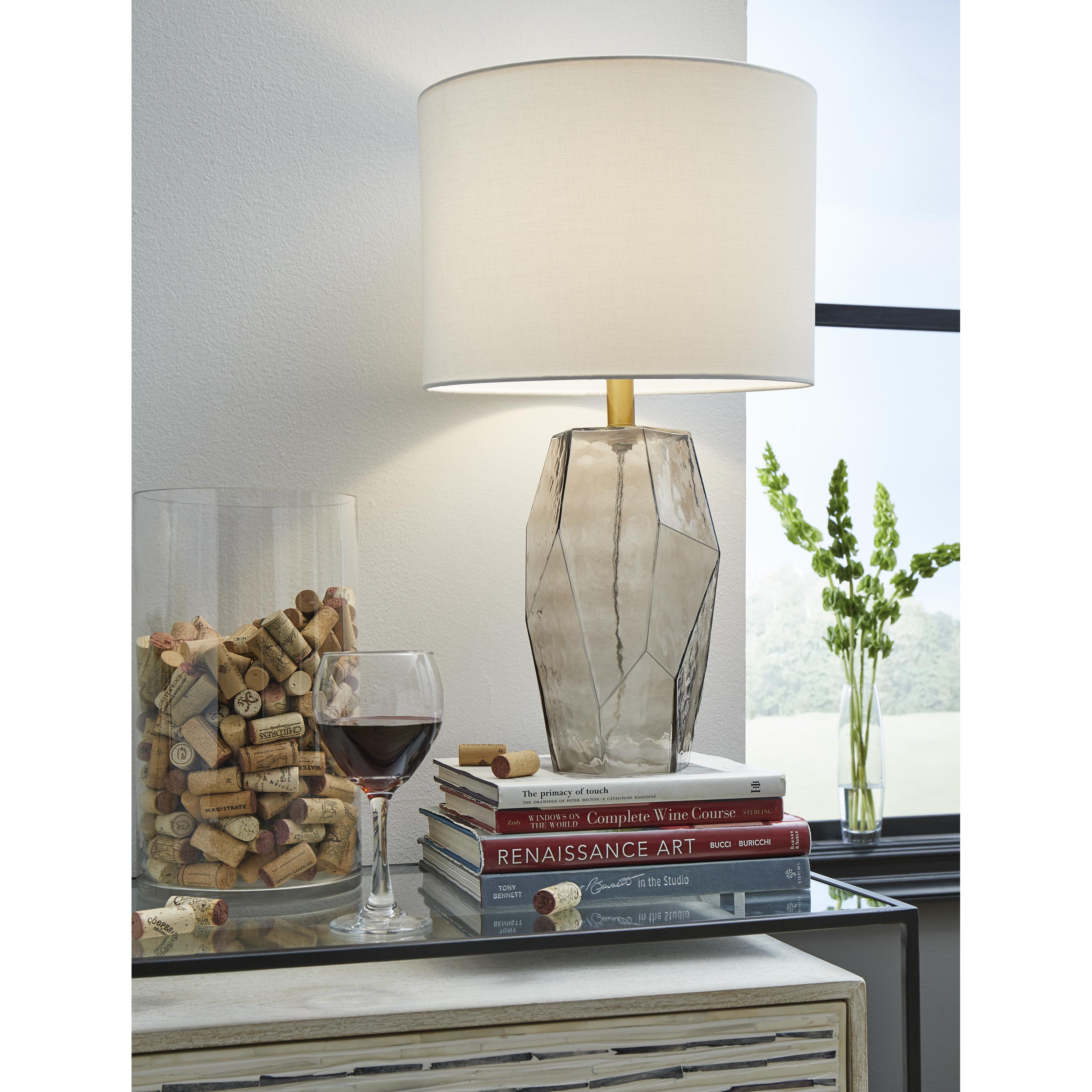 Signature Design by Ashley Taylow L430794 Glass Table Lamp - Image 2