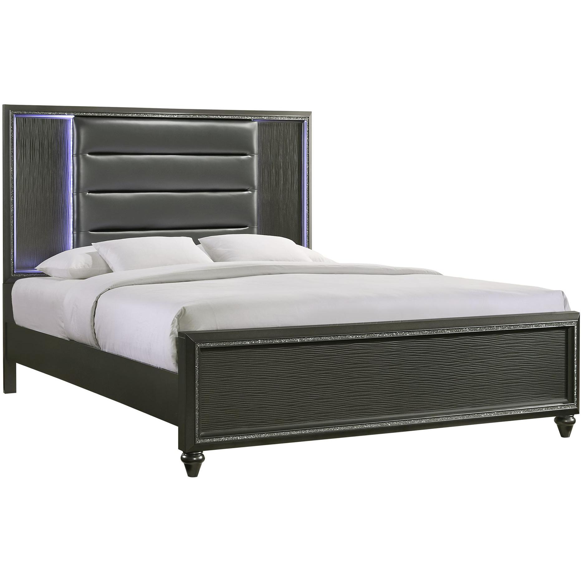 Elements International Moonstone MN600KB King Panel Bed - Image 1