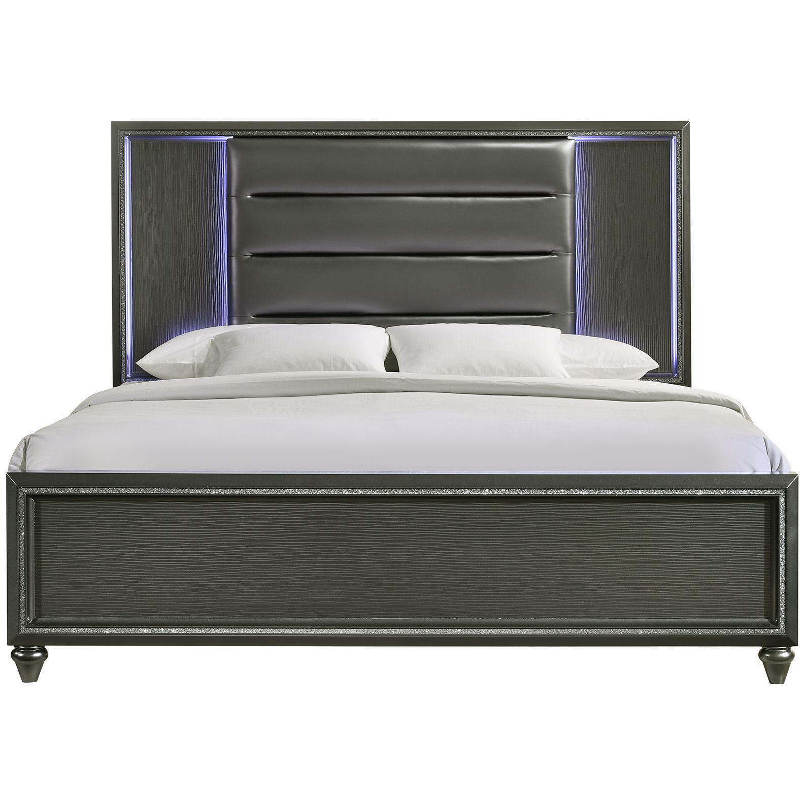 Elements International Moonstone MN600KB King Panel Bed - Image 2