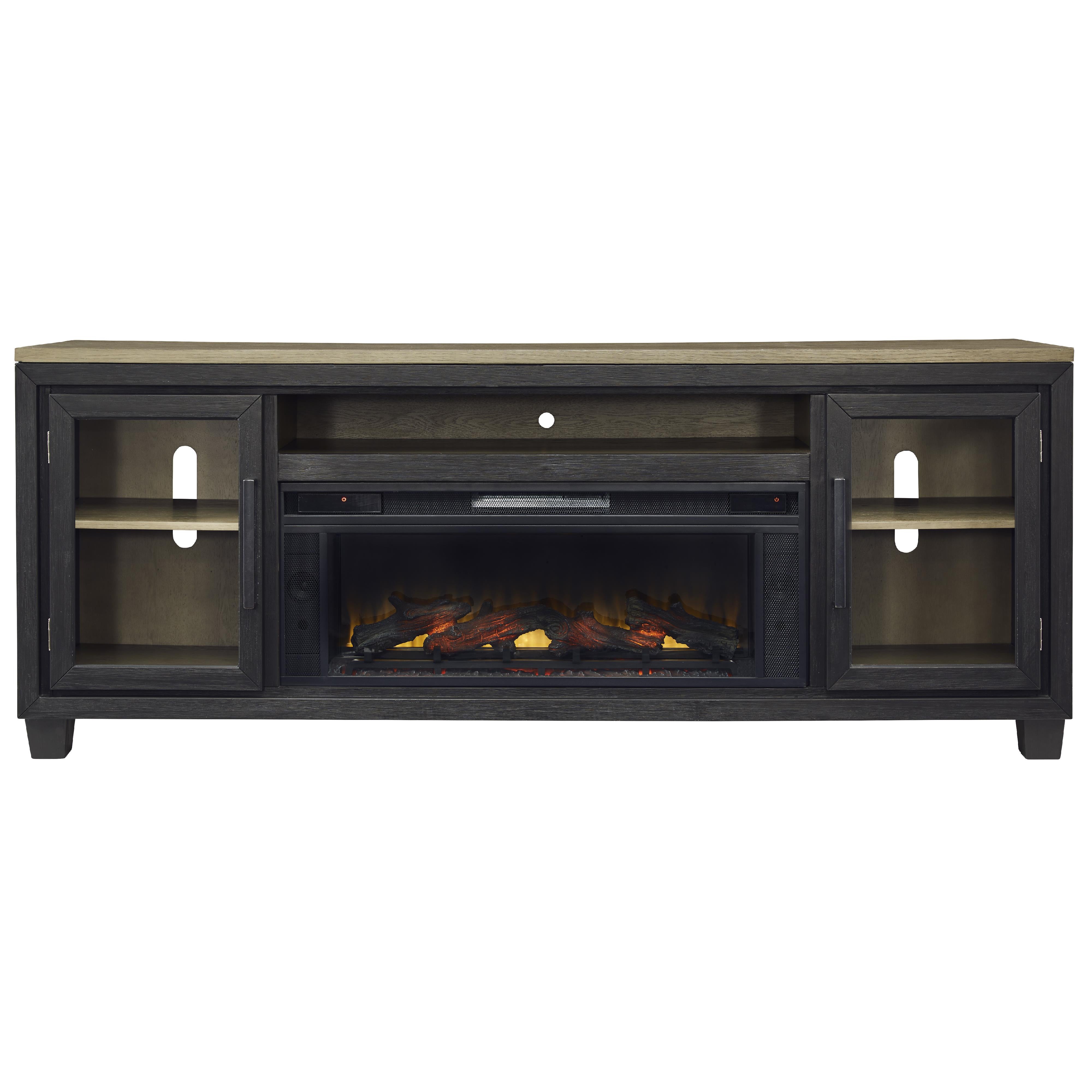 Signature Design by Ashley Foyland W989W1 83" TV Stand with Electric Fireplace - Image 3