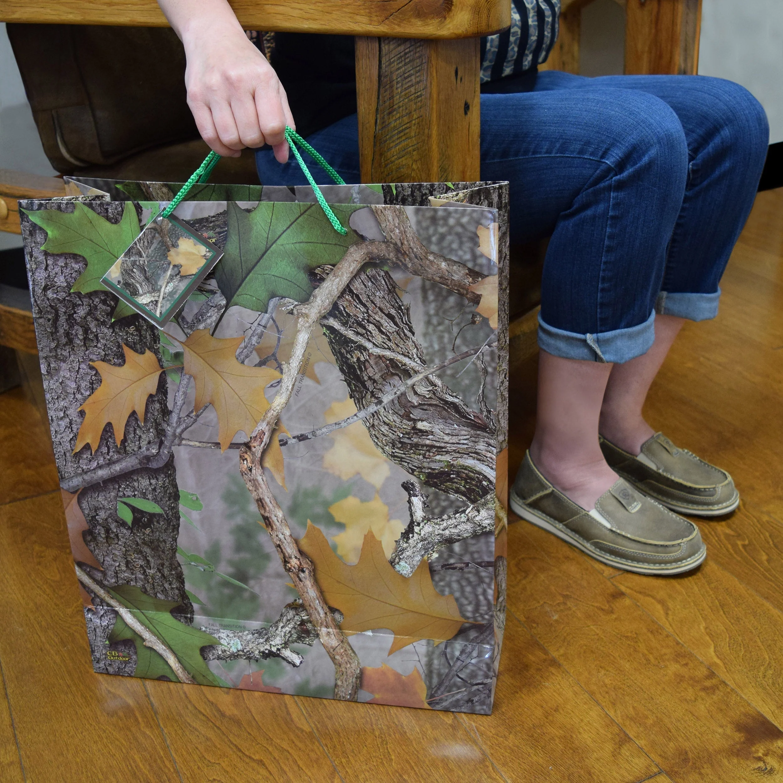 Gift Bag Large-Camo Green - Image 2