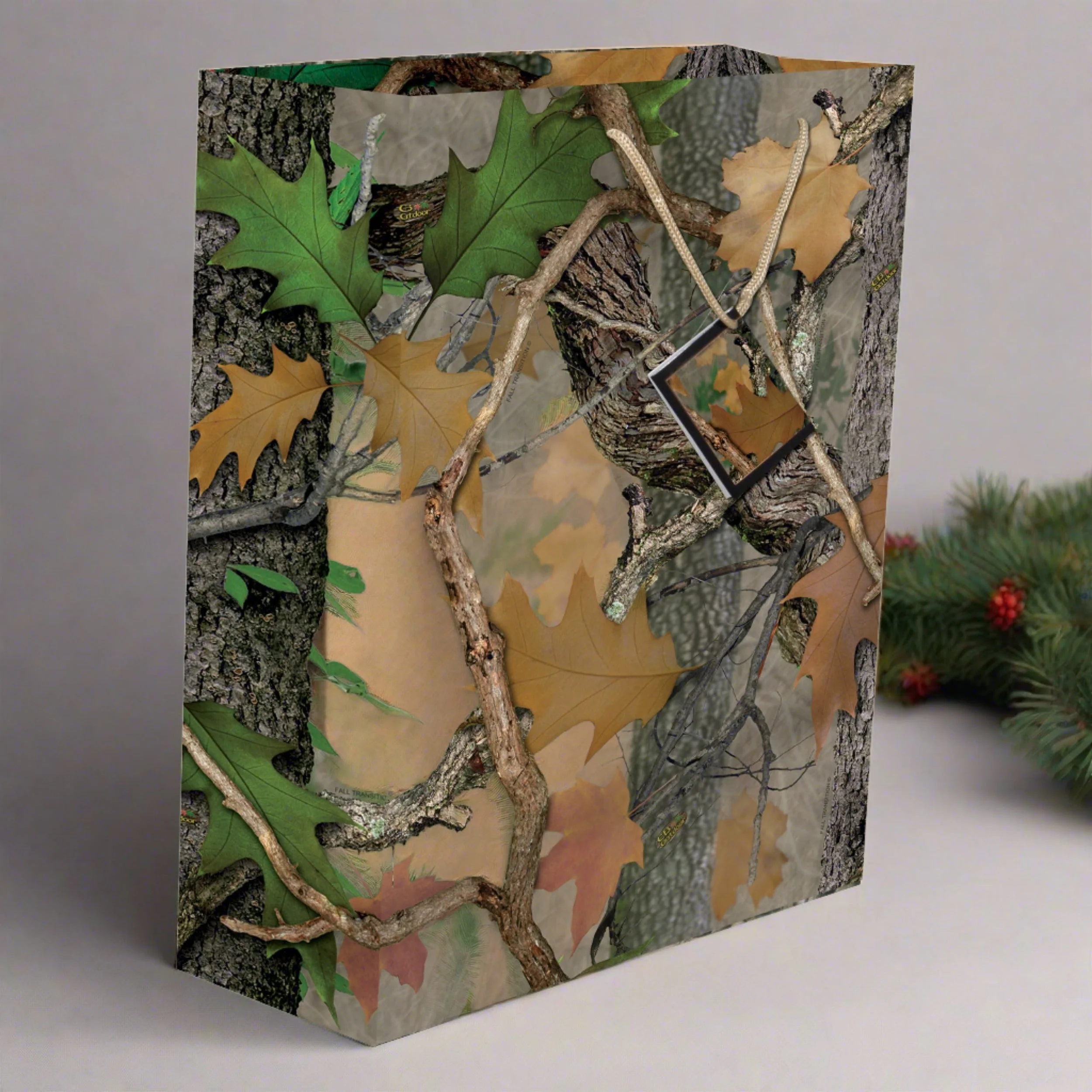Gift Bag Large-Camo Green
