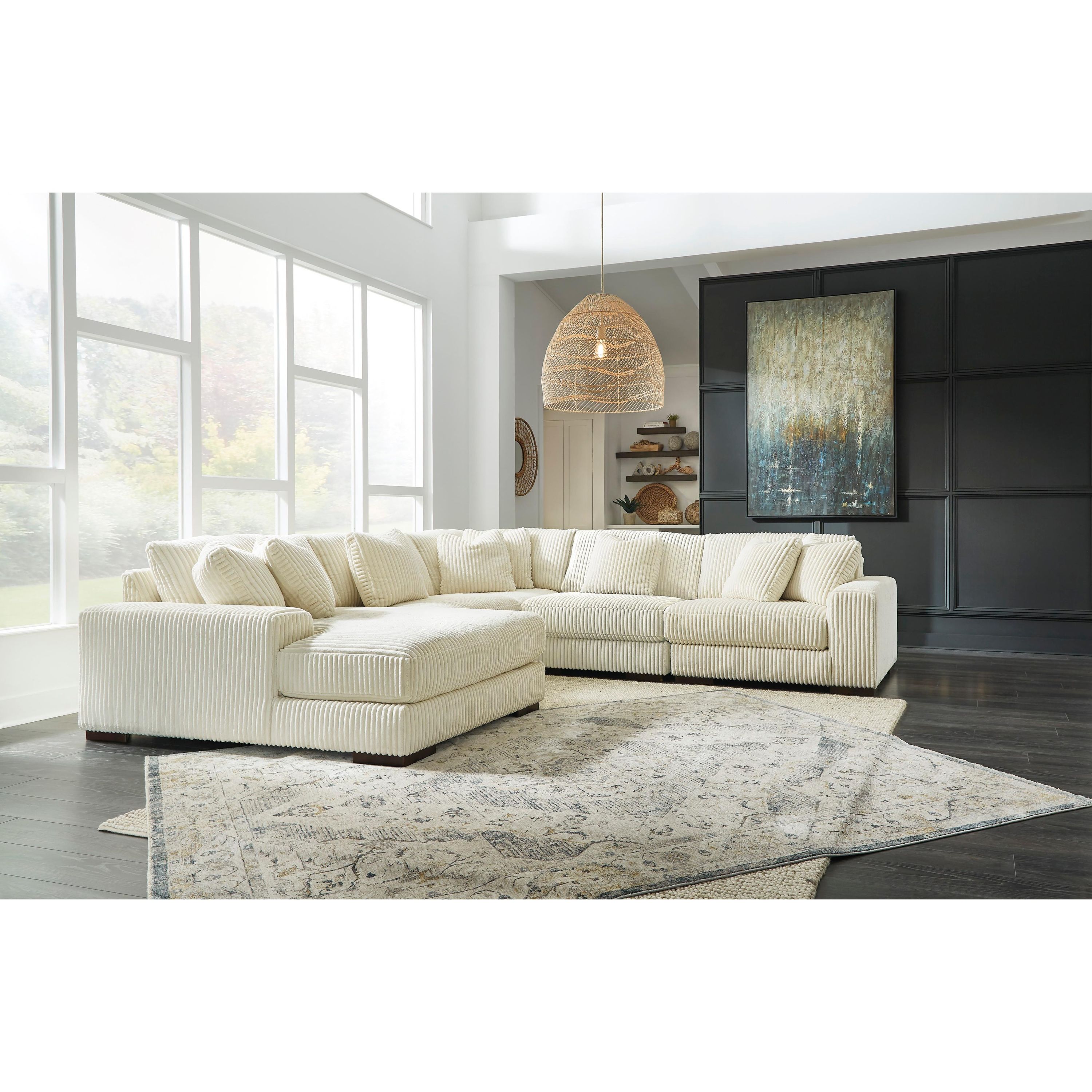 Signature Design by Ashley Lindyn 21104S6 5 pc Sectional with Chaise - Image 3